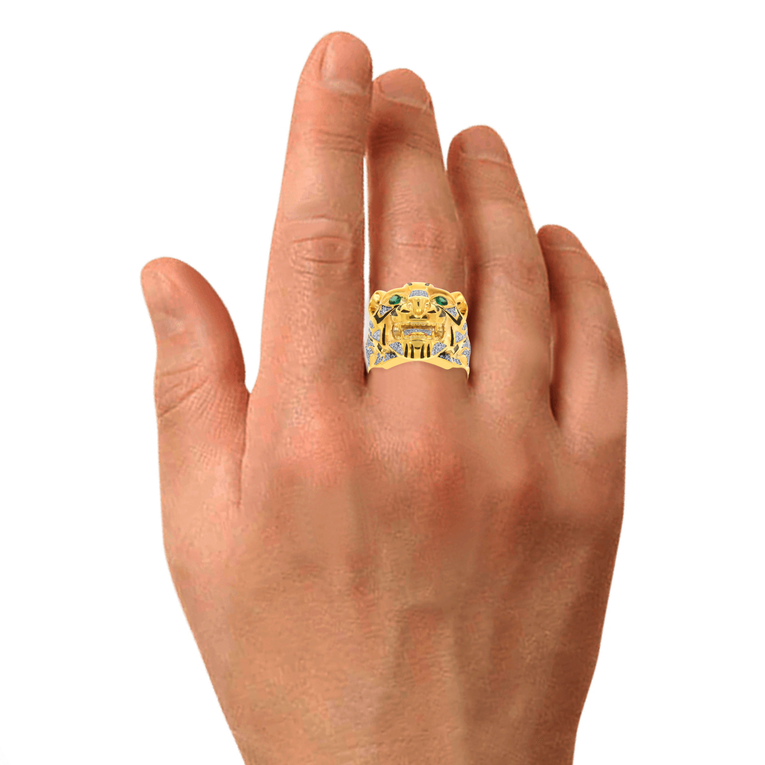 Roaring Triumph Men Diamond Ring - Senco Gold and Diamonds