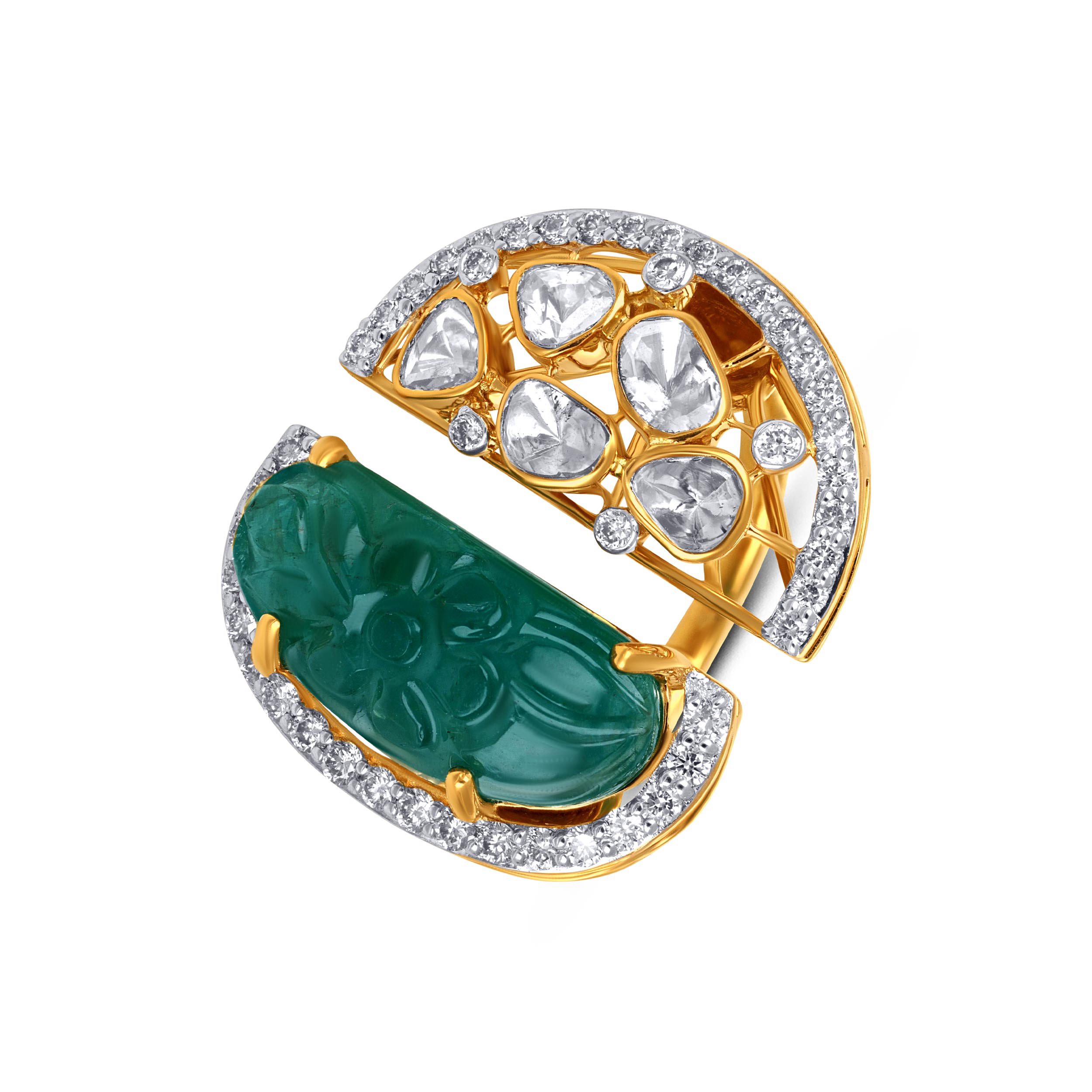 Vintage Majesty Polki Diamond Ring