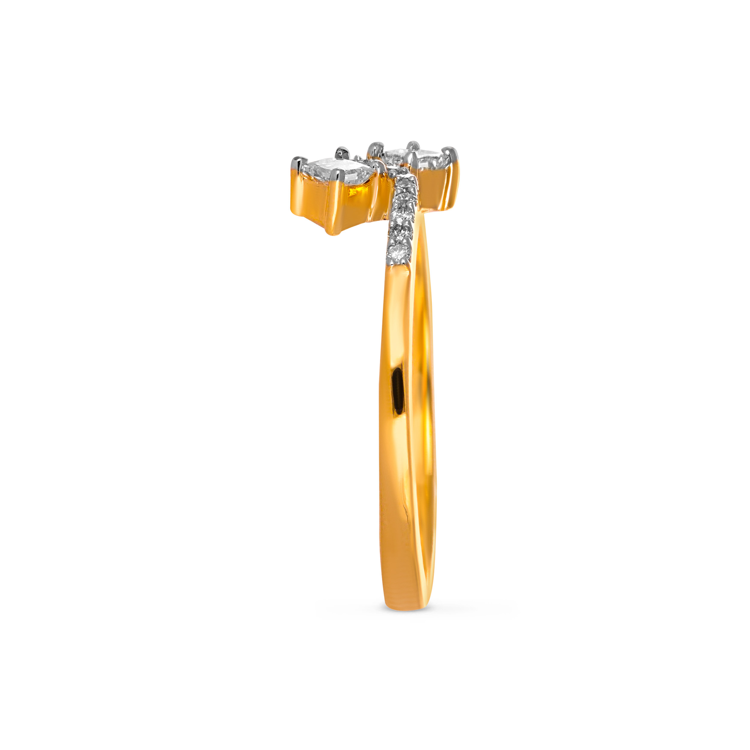 Dainty Duo Sparkling Diamond Ring - Senco Gold and Diamonds