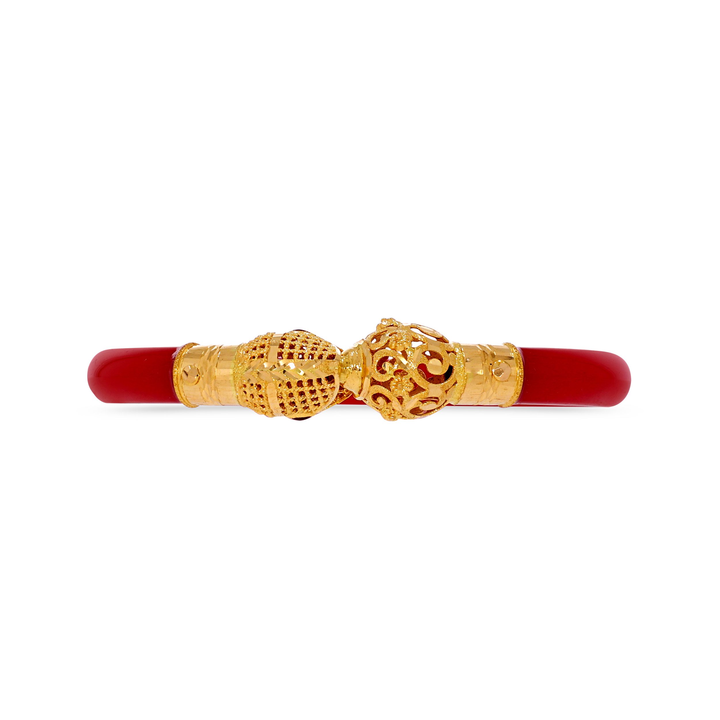 Crimson Wedding Gold Pola Bangle - Senco Gold and Diamonds
