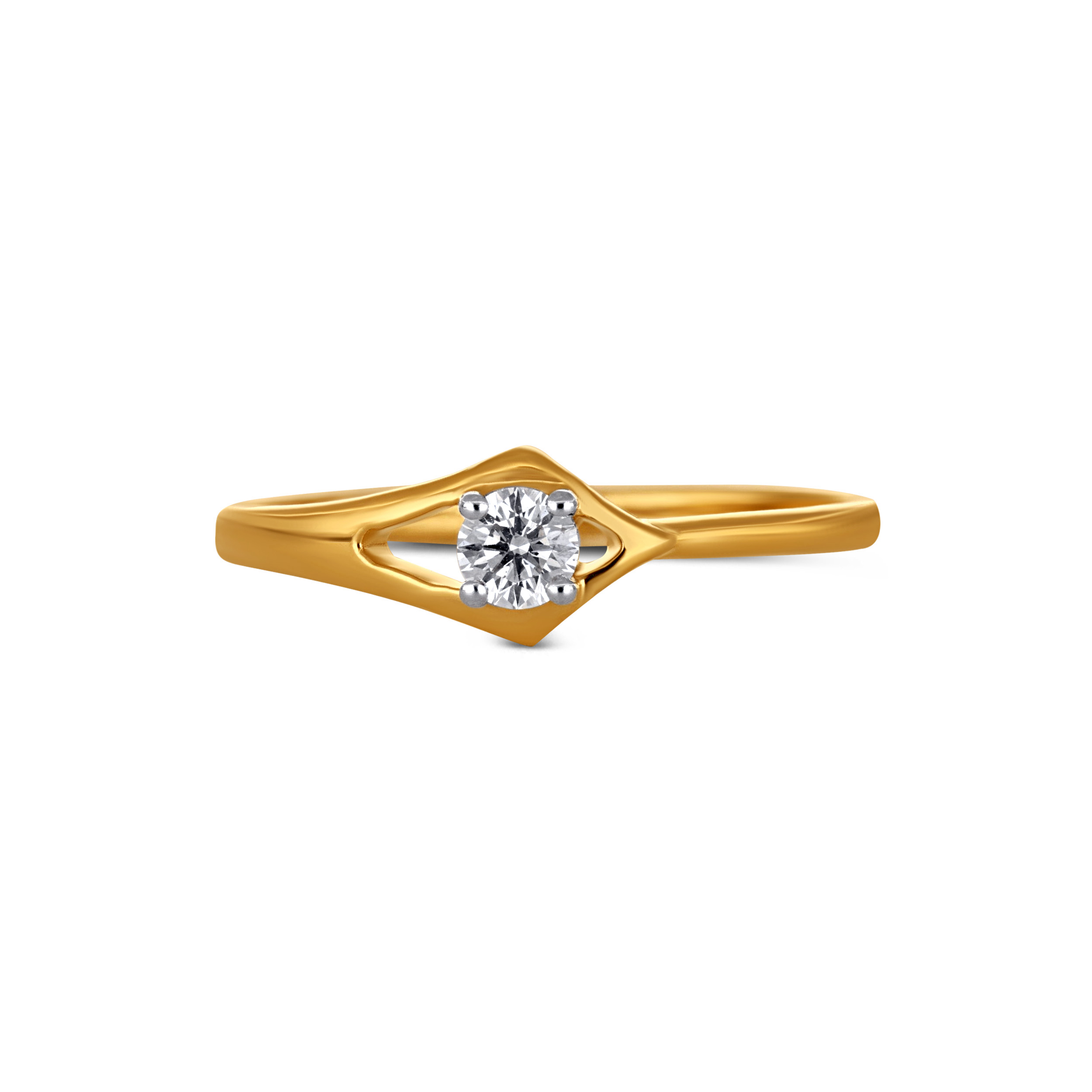 Eterna Poise Solitaire Diamond Ring - Senco Gold and Diamonds