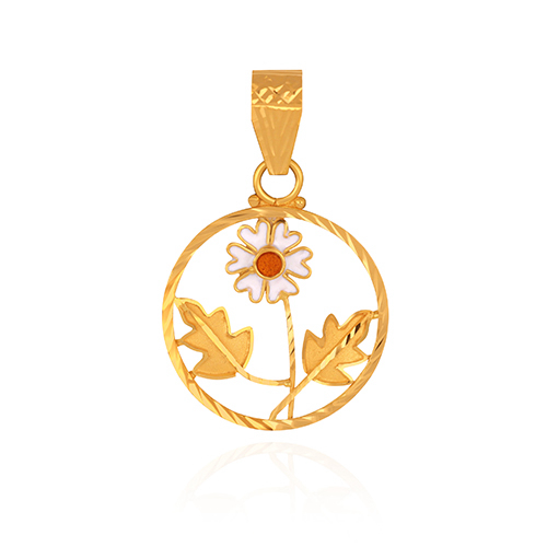 Autumn Bloom Gold Pendant - Senco Gold and Diamonds
