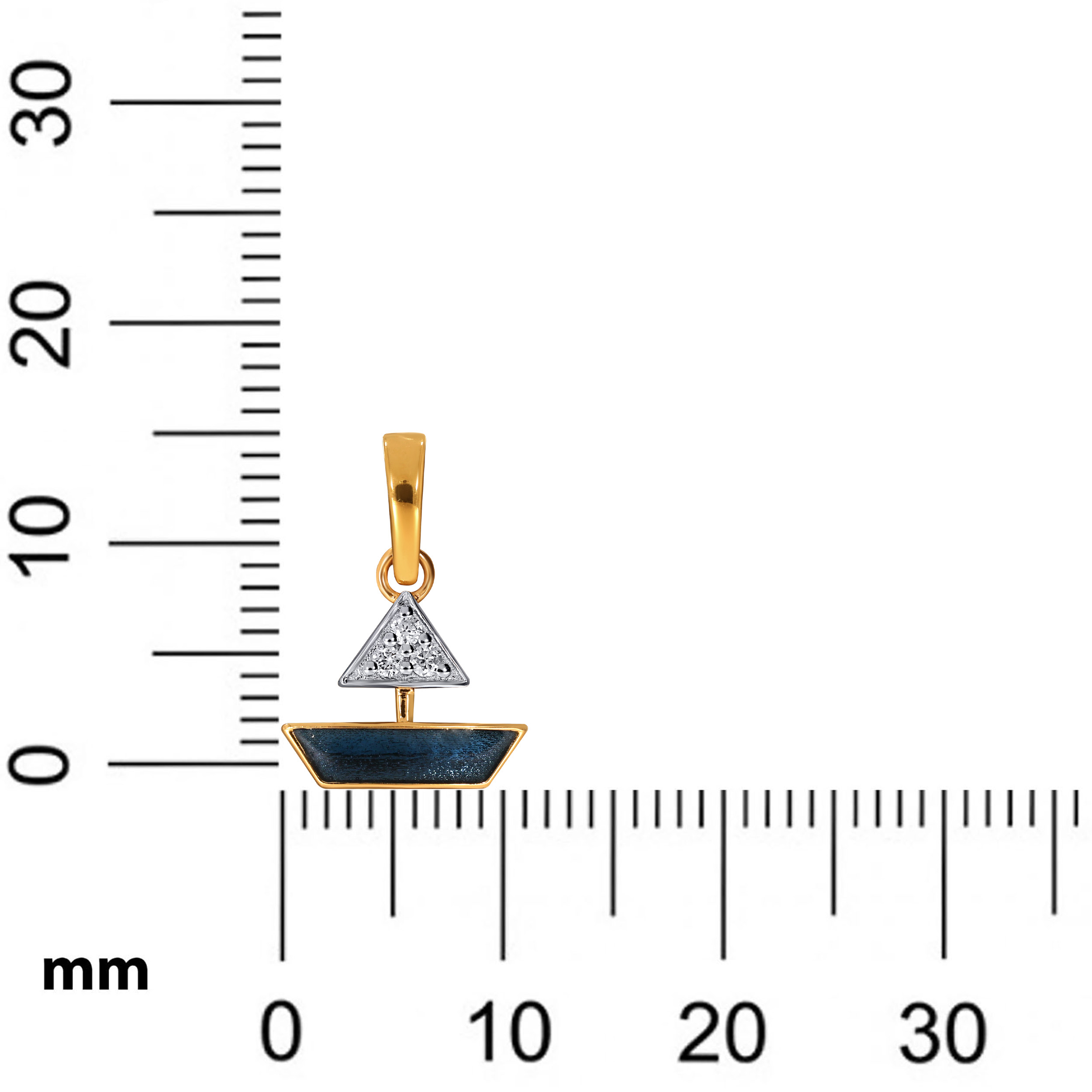 14K Yellow Gold Kids Diamond Pendant-DPN-D000790394 - Senco Gold and Diamonds