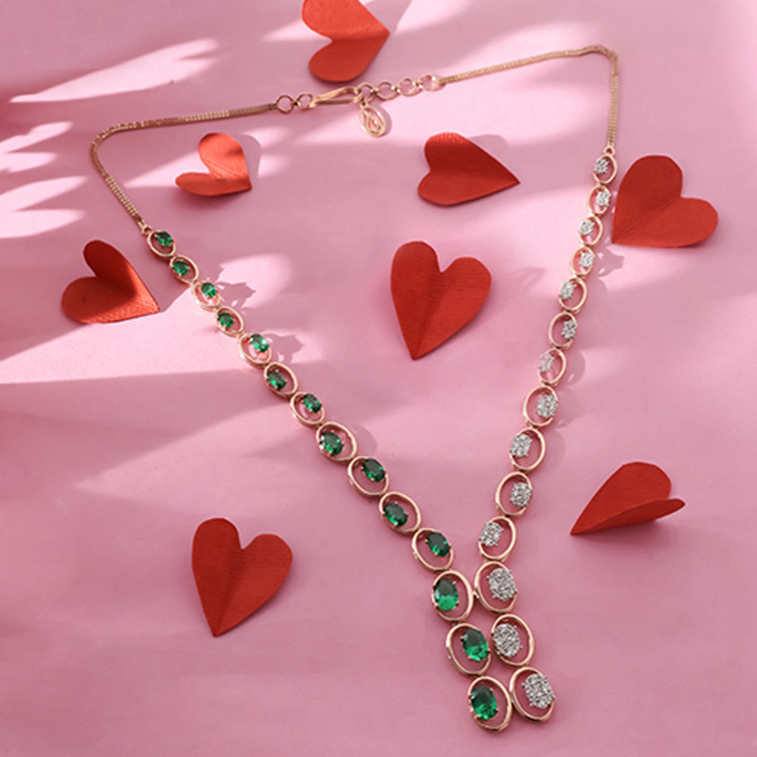 Greeny Affection Diamond Necklace - Senco Gold and Diamonds