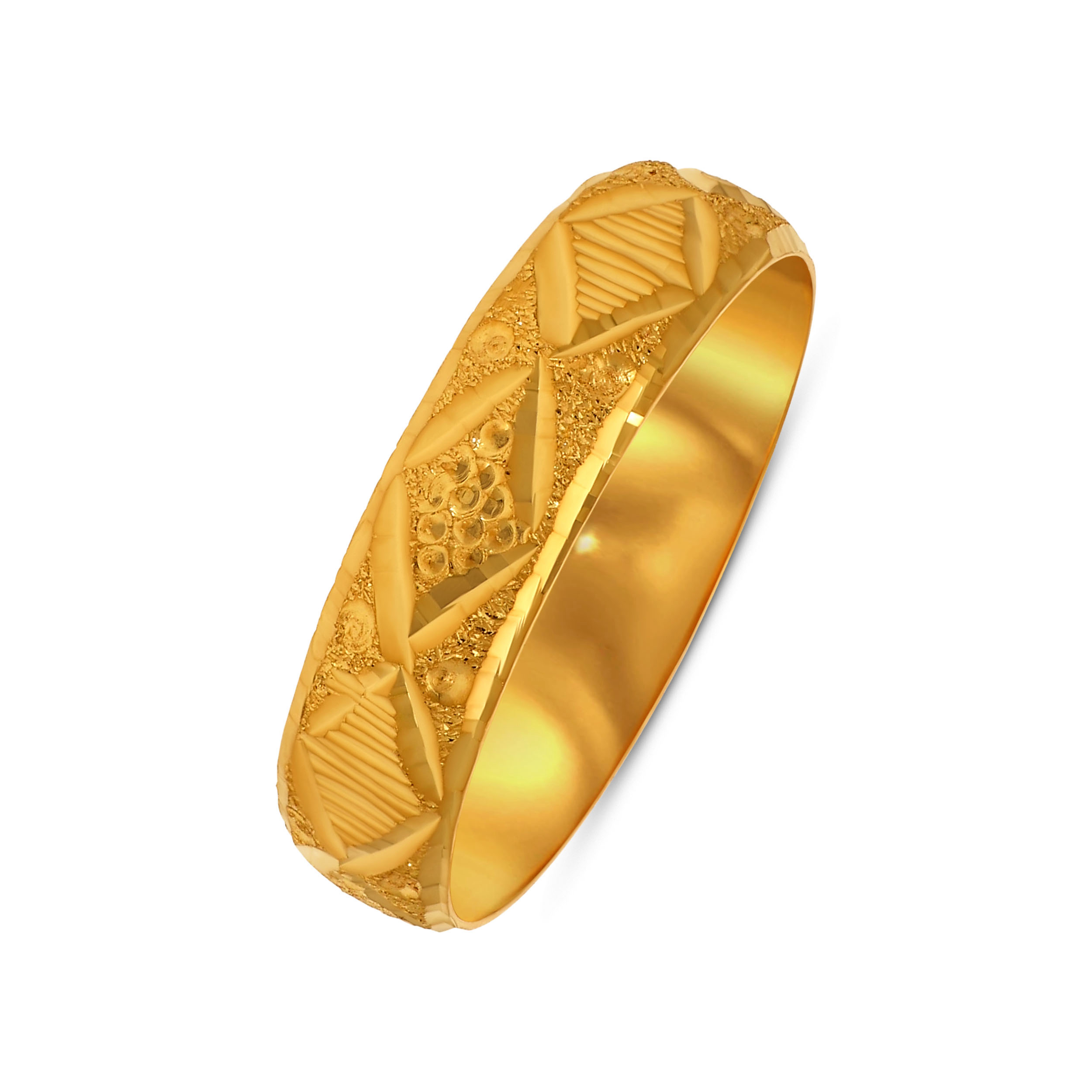 Artisan Carve Men's Gold Band - Senco Gold and Diamonds