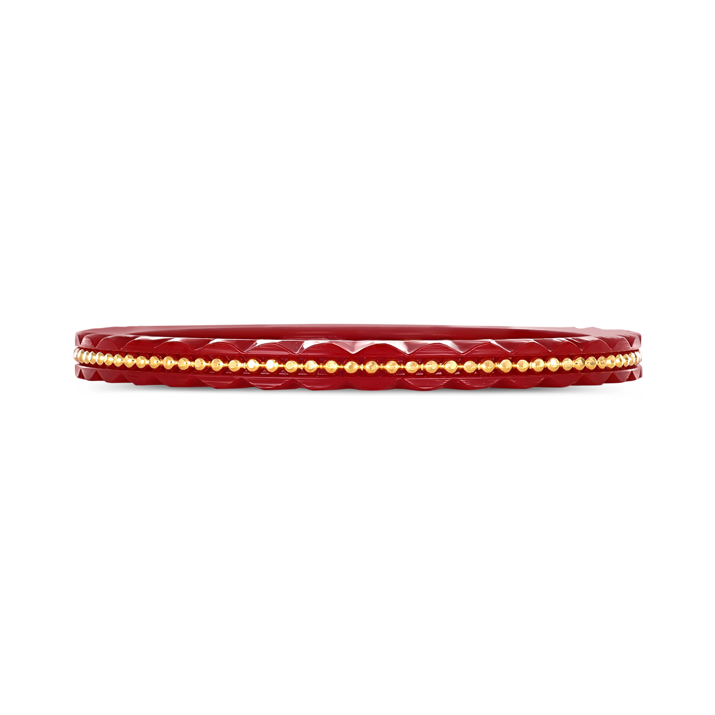 Modern Union Red Gold Pola Bangle - Senco Gold and Diamonds