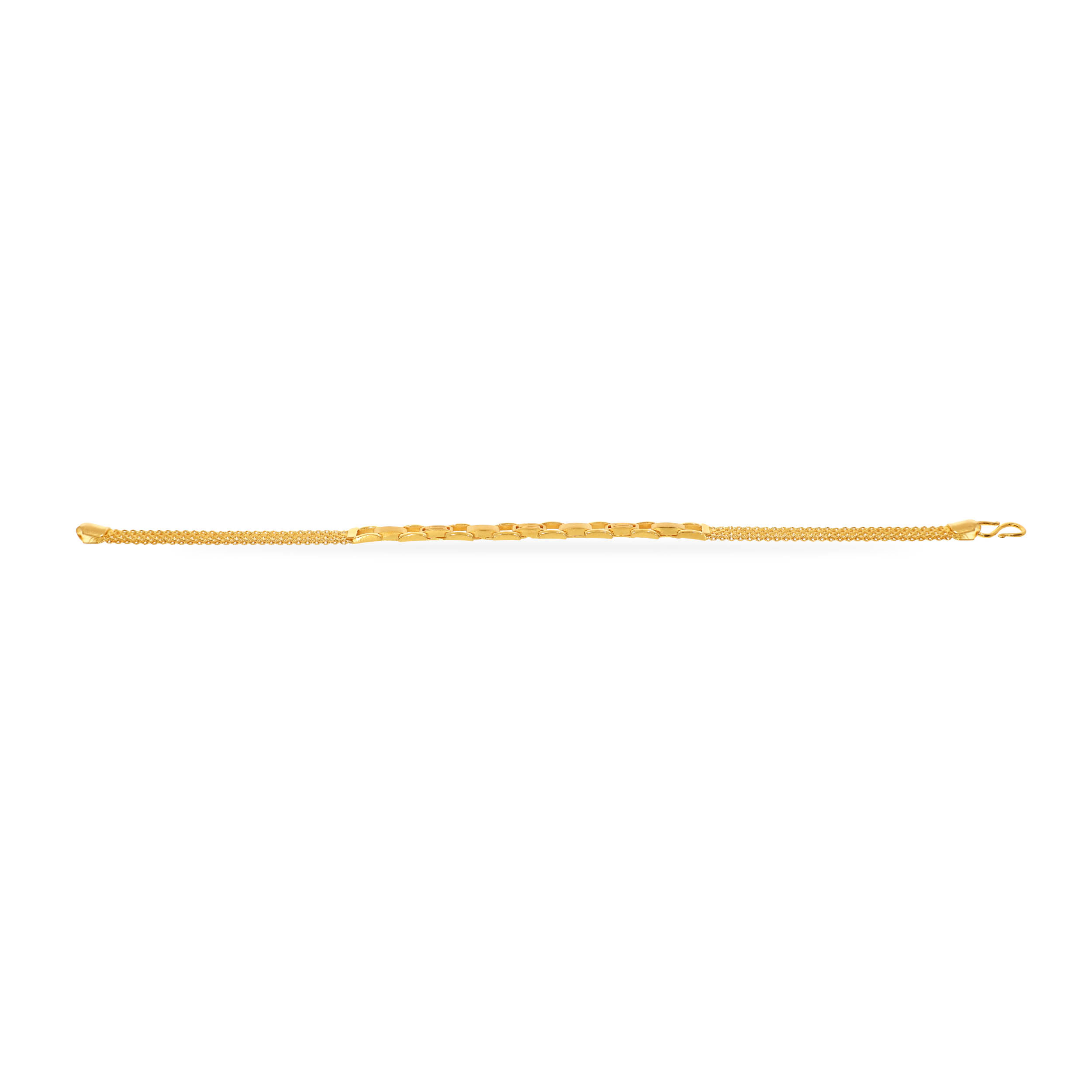 Charming Link Men Gold Wristlet - Senco Gold and Diamonds
