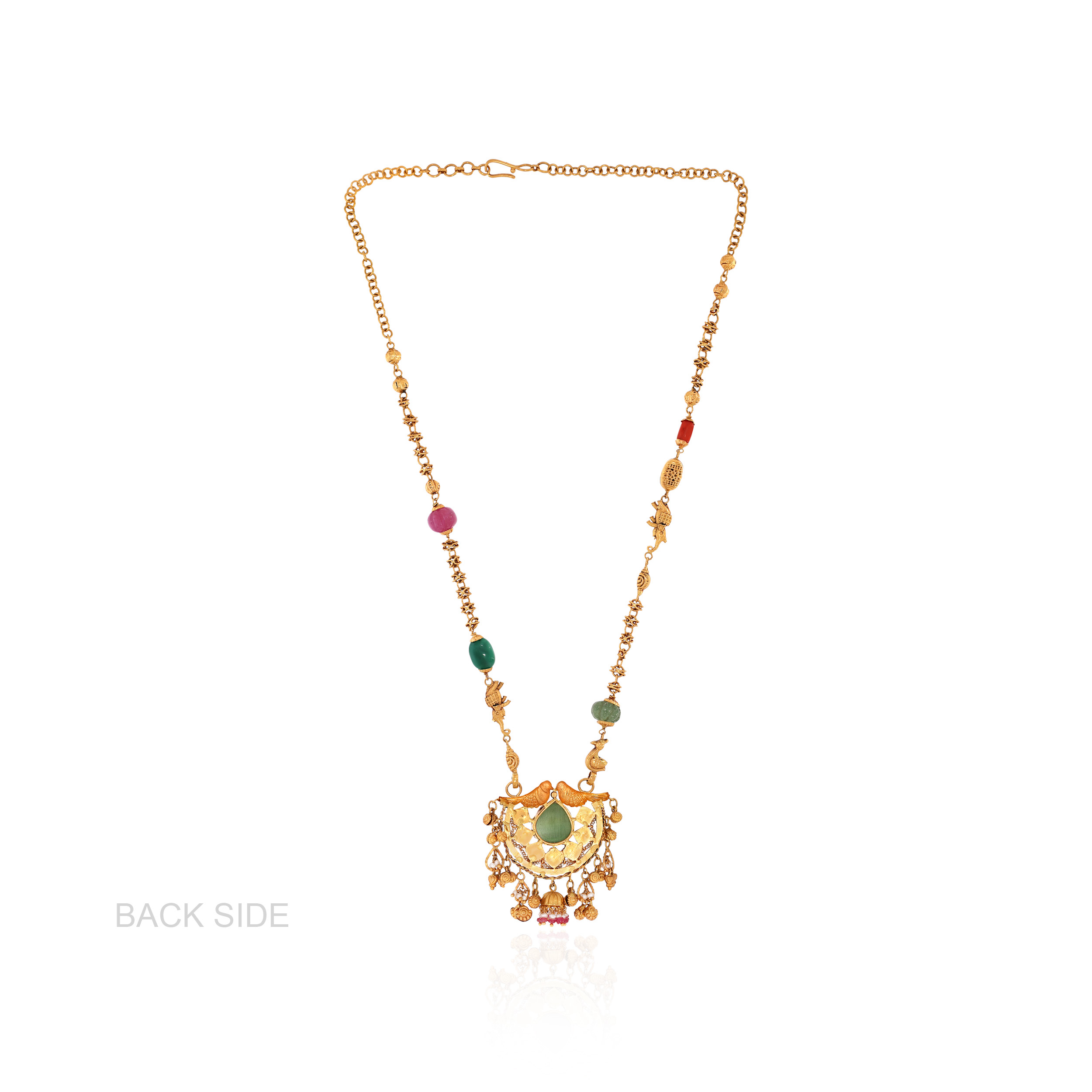 22K Yellow Gold Kundan Necklace-GN-D000782870 - Senco Gold and Diamonds
