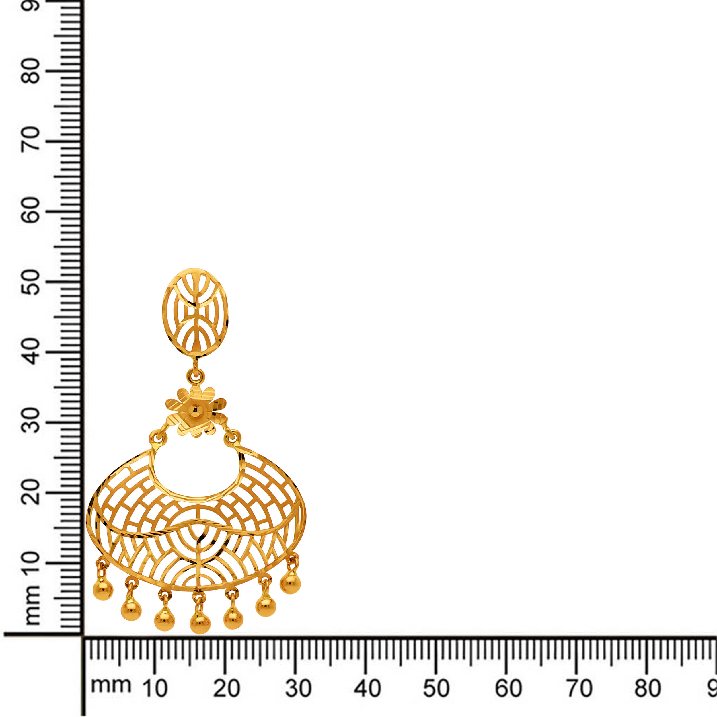 Ornate Grace Gold Earrings - Senco Gold and Diamonds