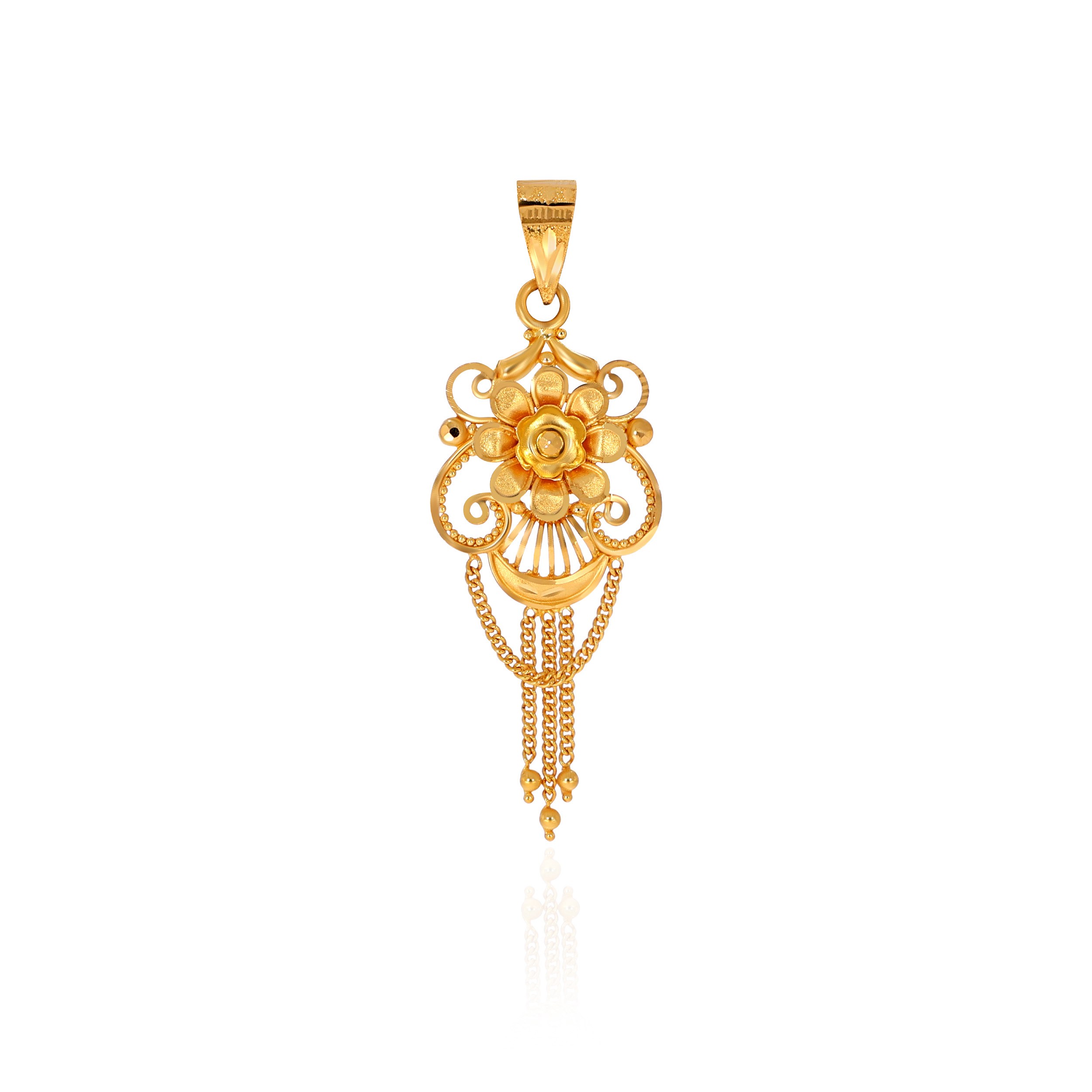 Enchanted Petal Gold Pendant - Senco Gold and Diamonds