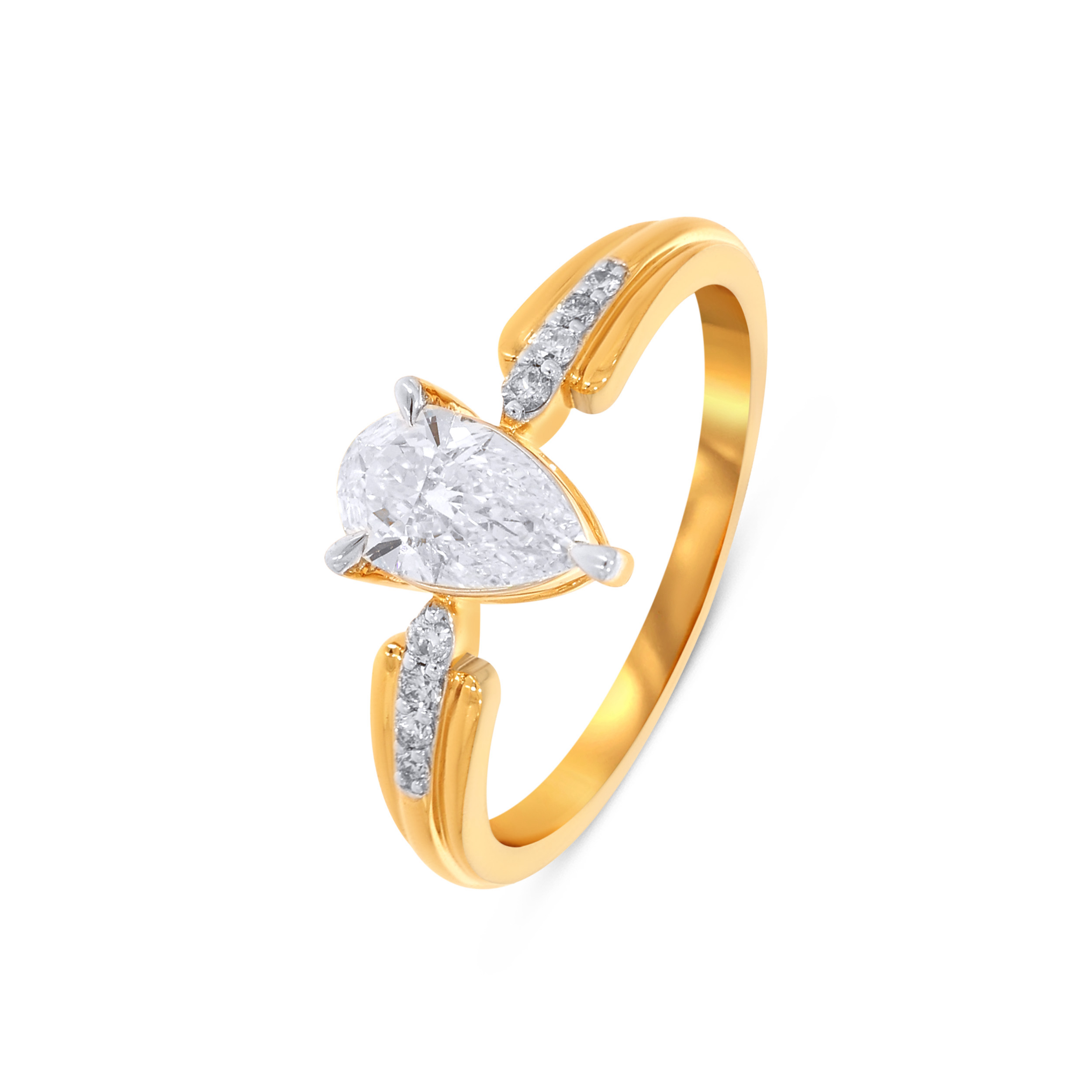 18K Yellow Gold Solitaire Ring-DLR-D000769996 - Senco Gold and Diamonds
