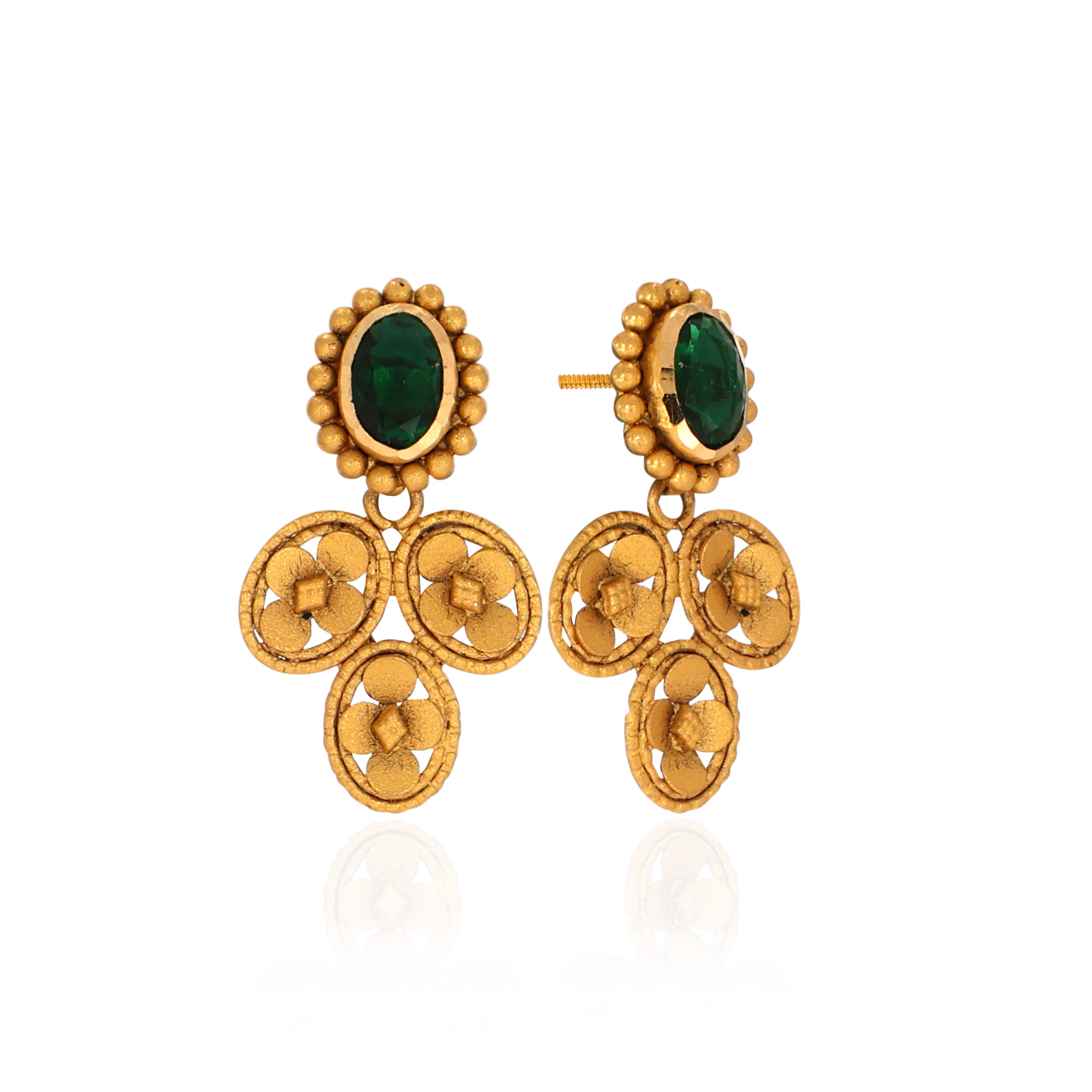 22K Yellow Gold Earrings-GPGN-D000788461 - Senco Gold and Diamonds