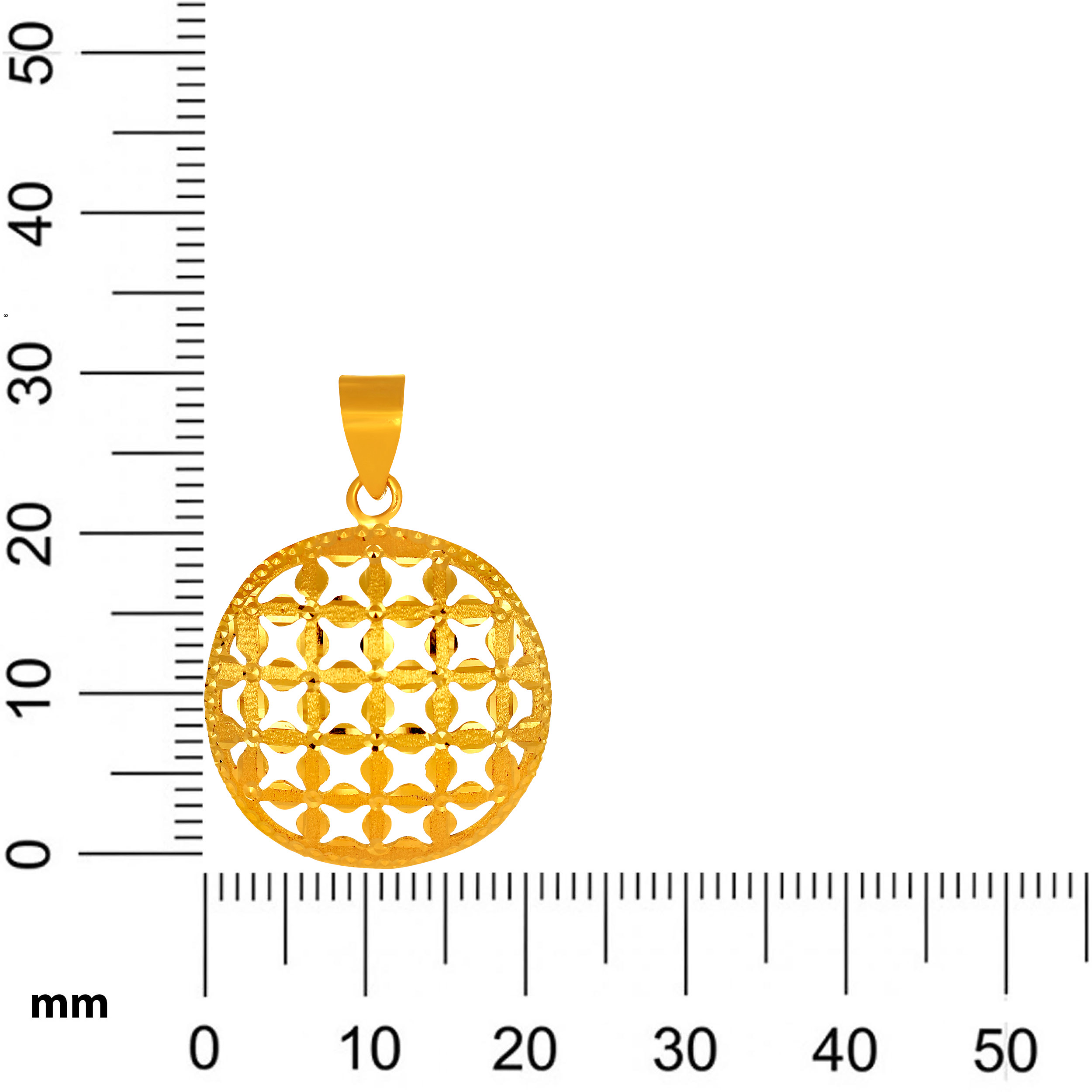 Aureate Arabesque Gold Pendant - Senco Gold and Diamonds