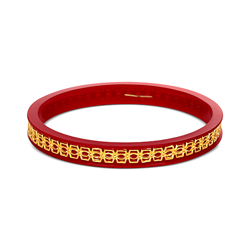 Tradition Twist Gold Pola Bangle - Senco Gold and Diamonds