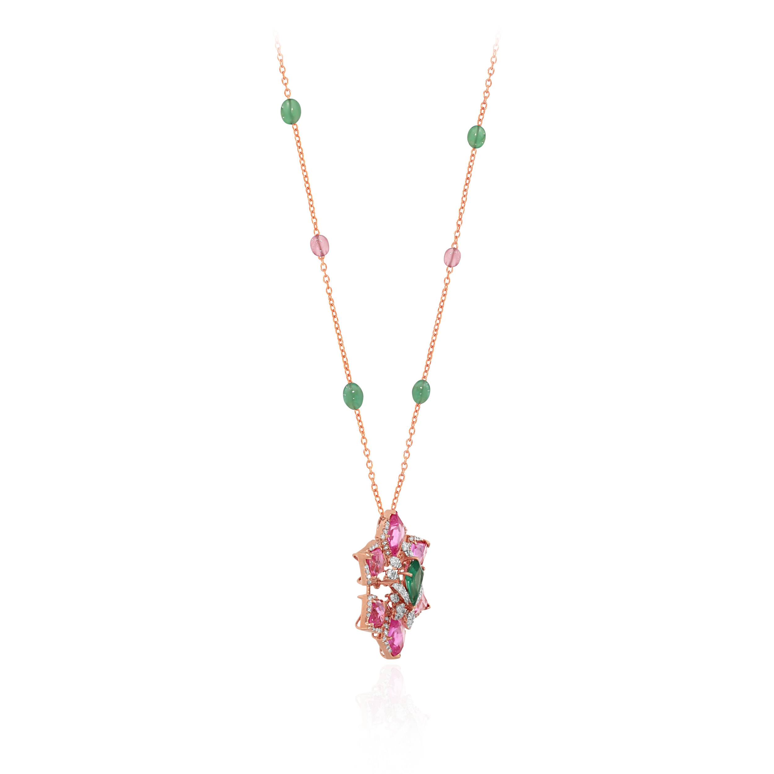 Vibrant Elegance Diamond Chain Pendant - Senco Gold and Diamonds