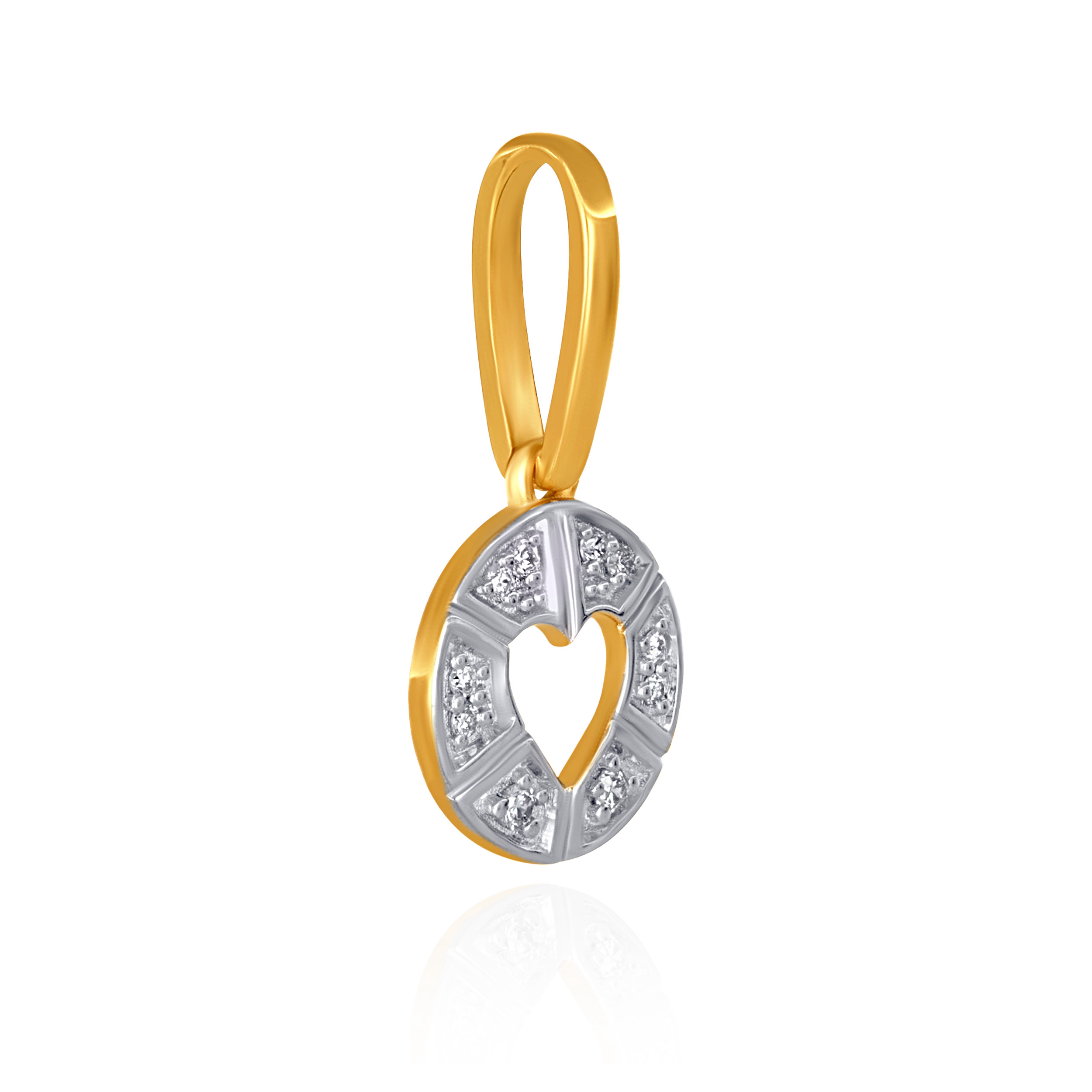 Lumina Heart Outline Diamond Pendant - Senco Gold and Diamonds