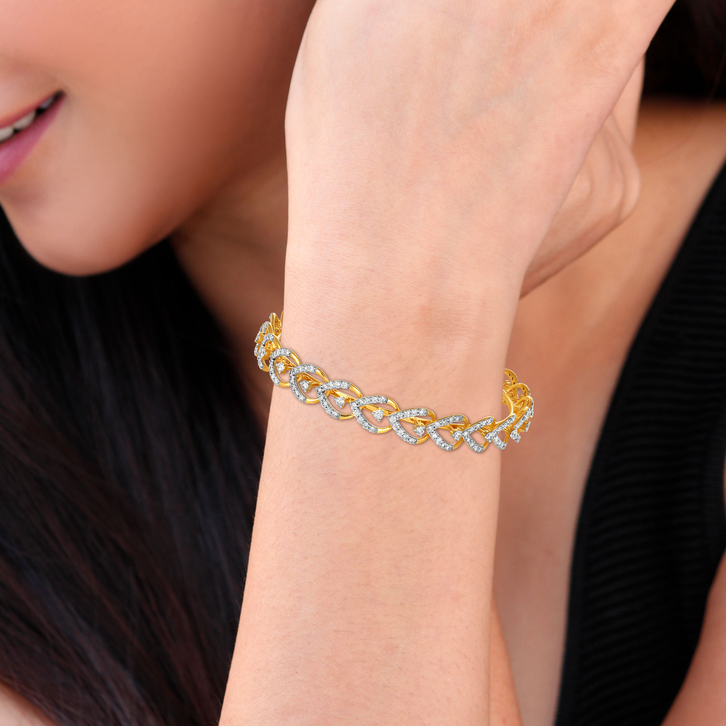 Sparkling Sonata Diamond Bangle - Senco Gold and Diamonds