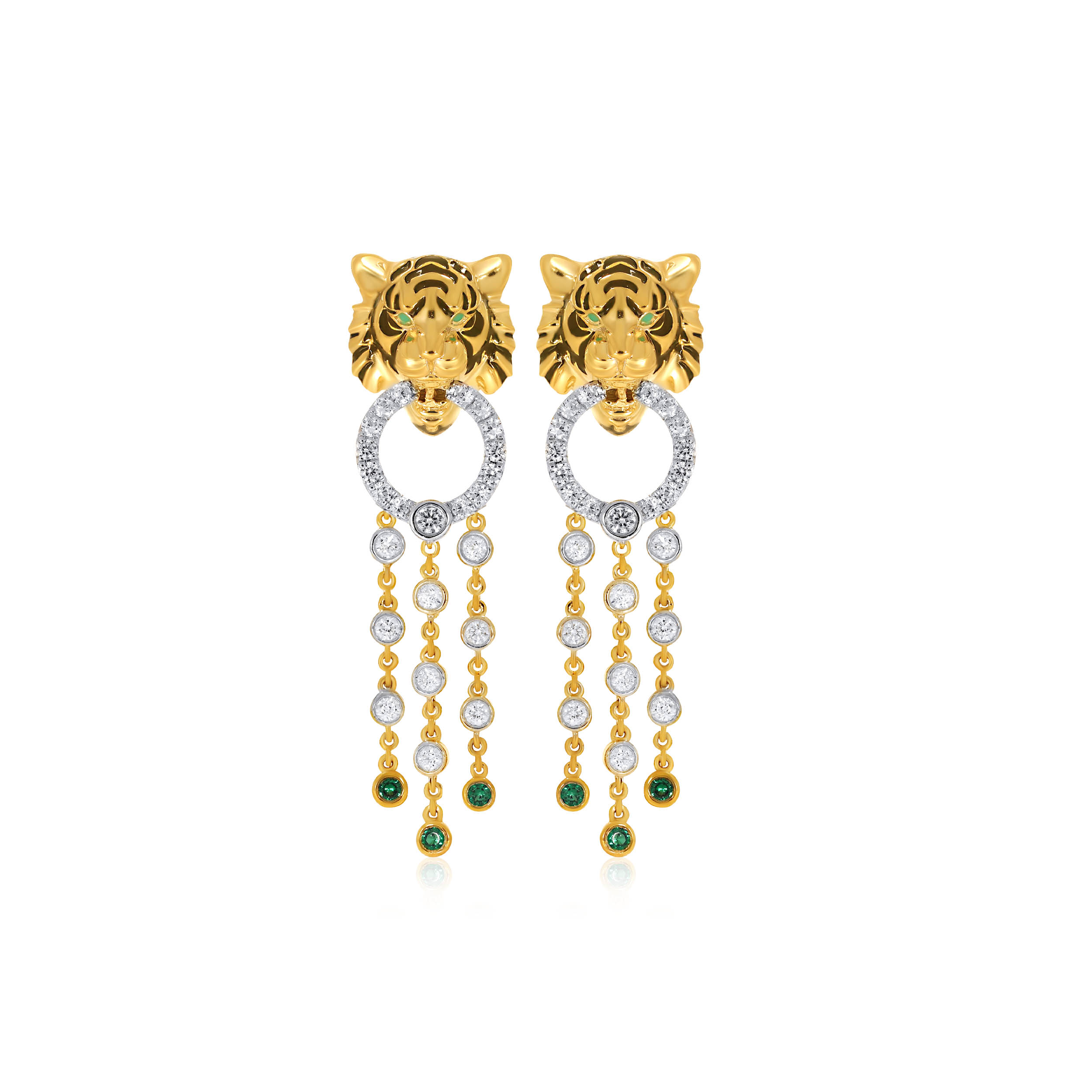 Bold Shimmer Diamond Drop Earrings - Senco Gold and Diamonds