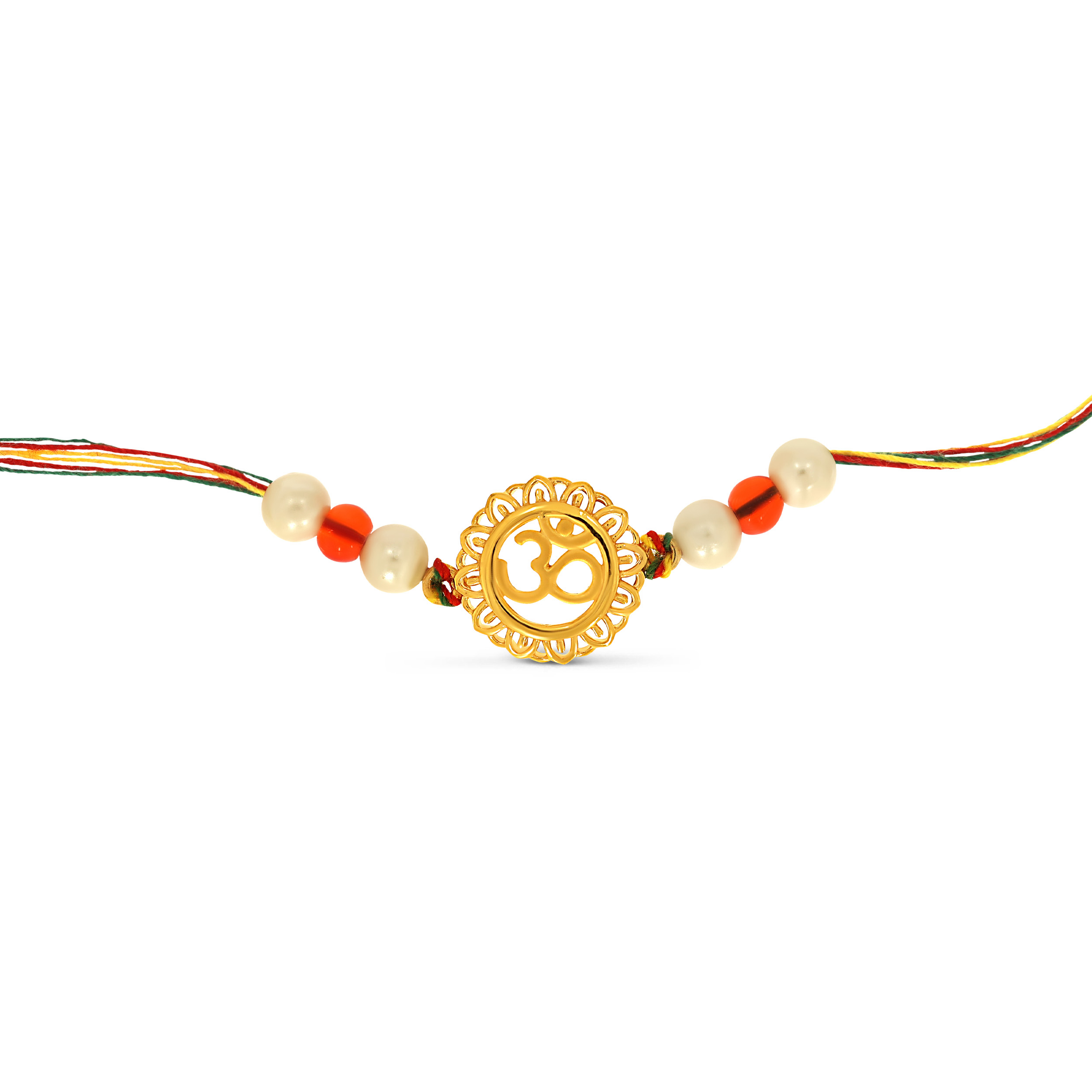 Traditional Vibes Om Gold Rakhi - Senco Gold and Diamonds