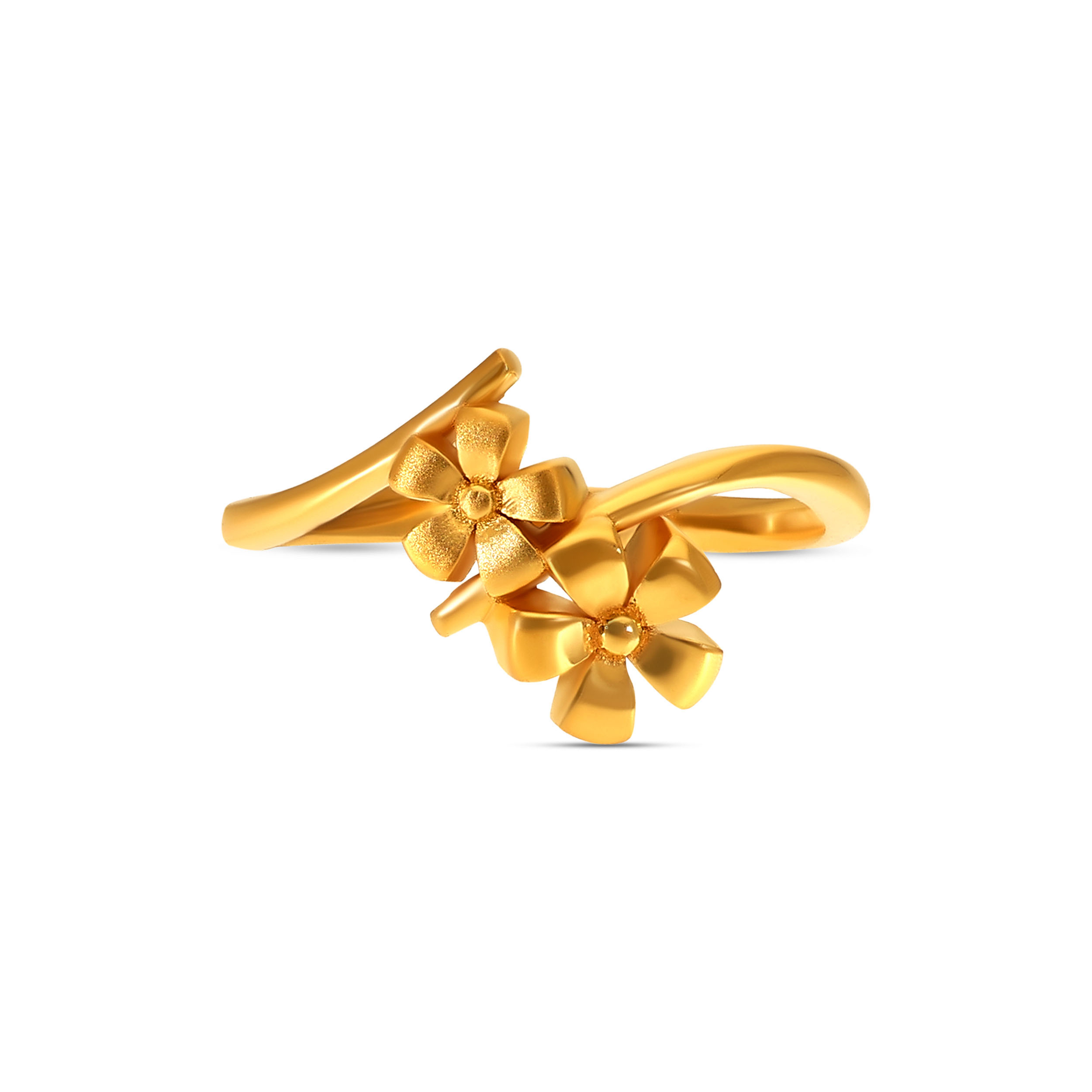Twin Bloom Gold Ring - Senco Gold and Diamonds