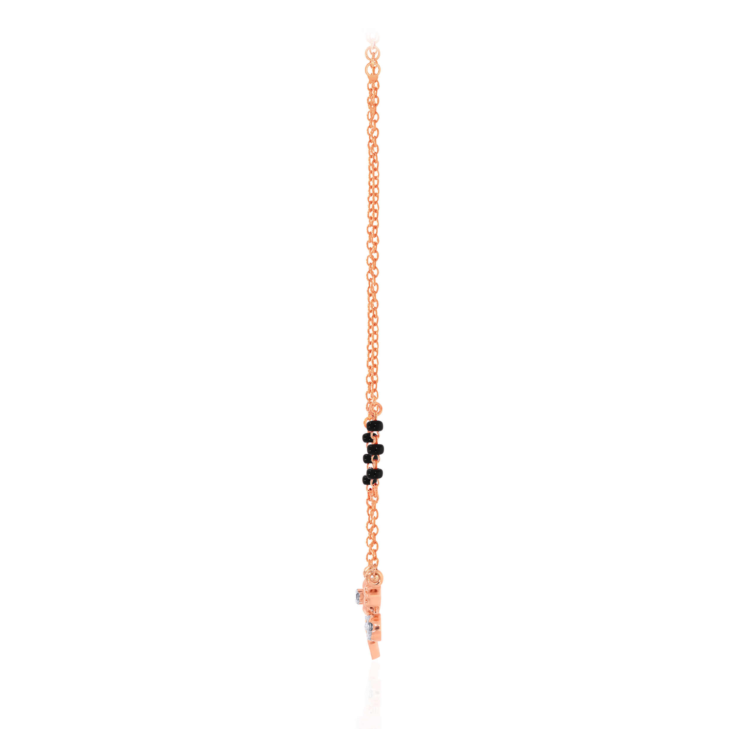Auspicious Teej Diamond Mangalsutra - Senco Gold and Diamonds