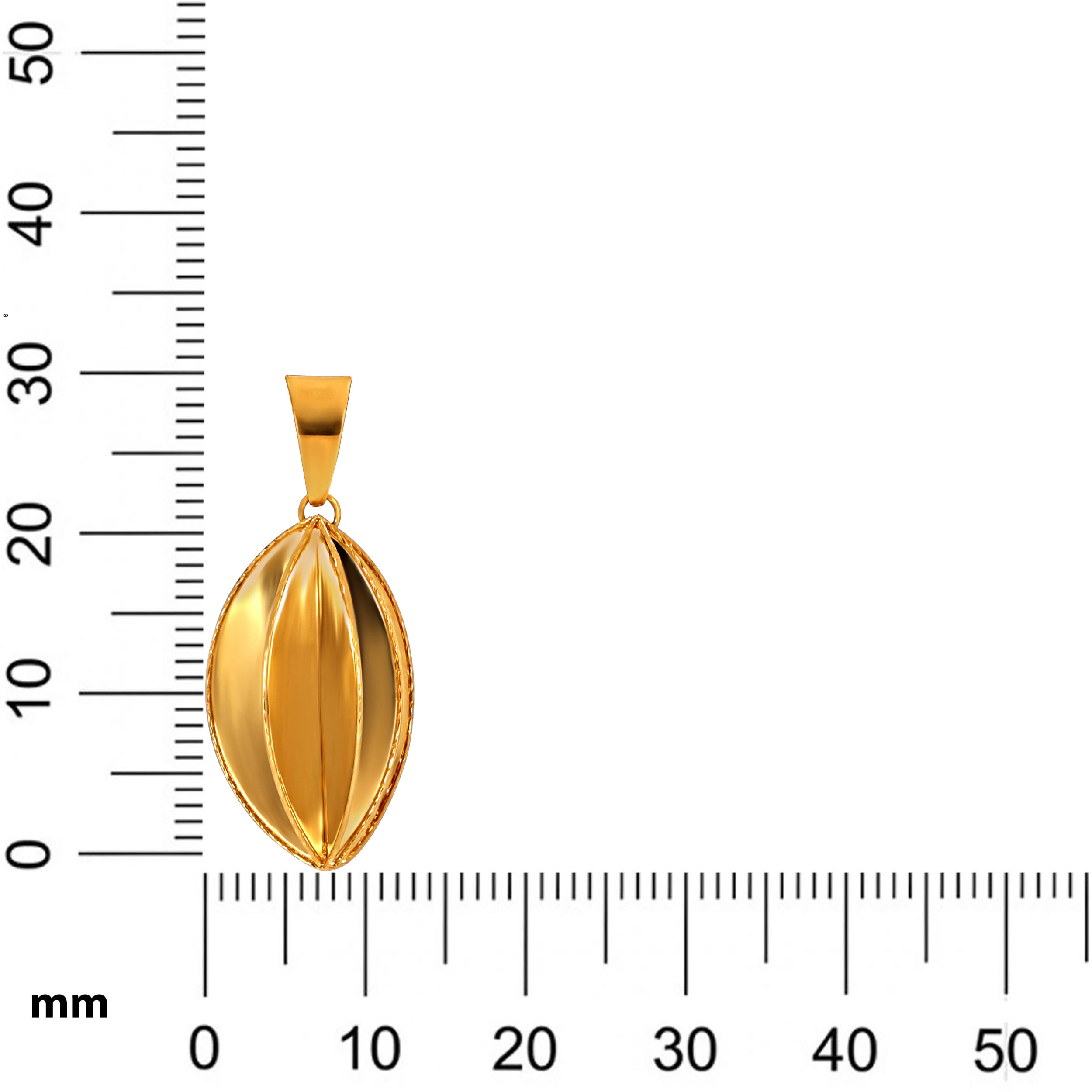 Modern Dimensional Gold Pendant - Senco Gold and Diamonds