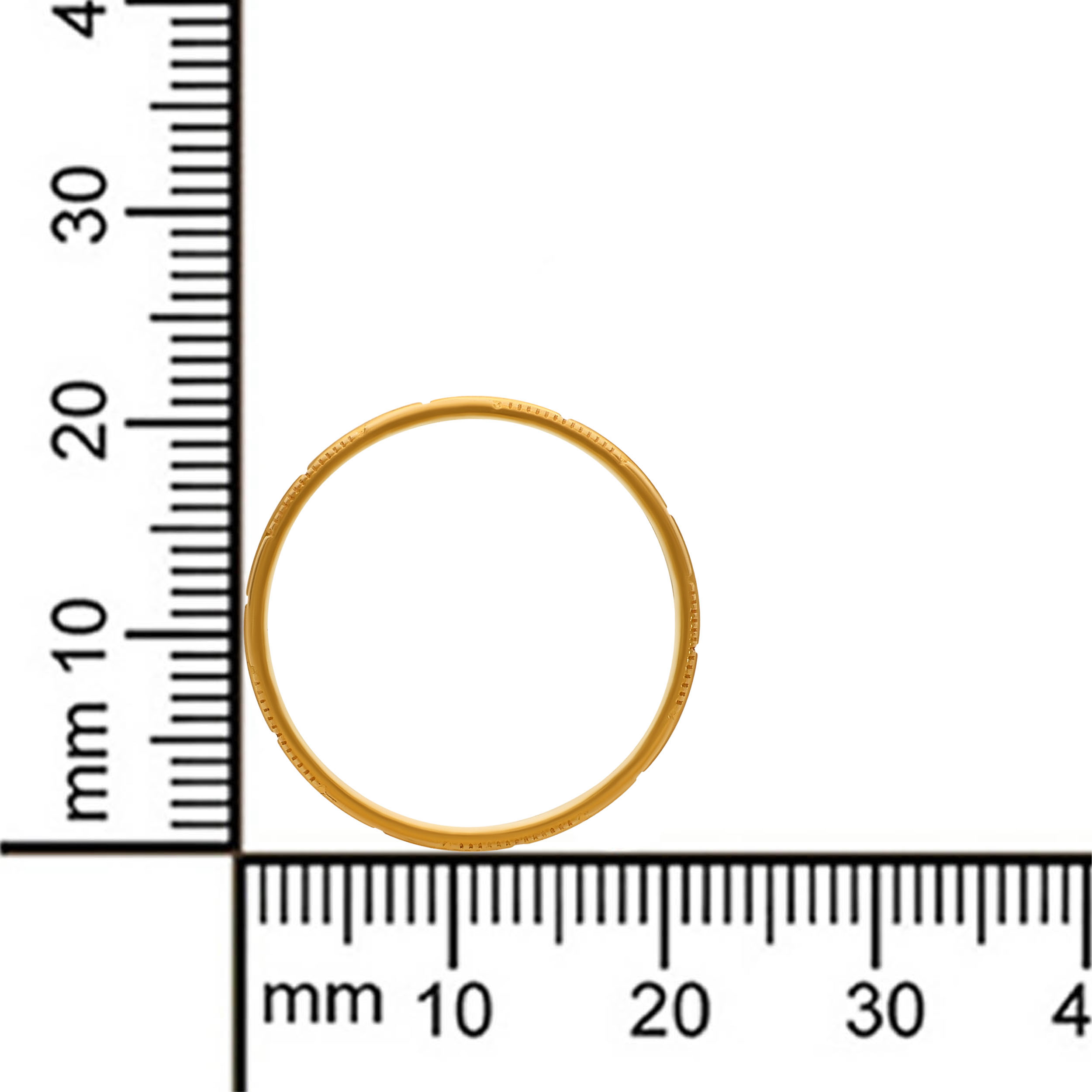 Refined Line Men's Gold Band alternate view 3