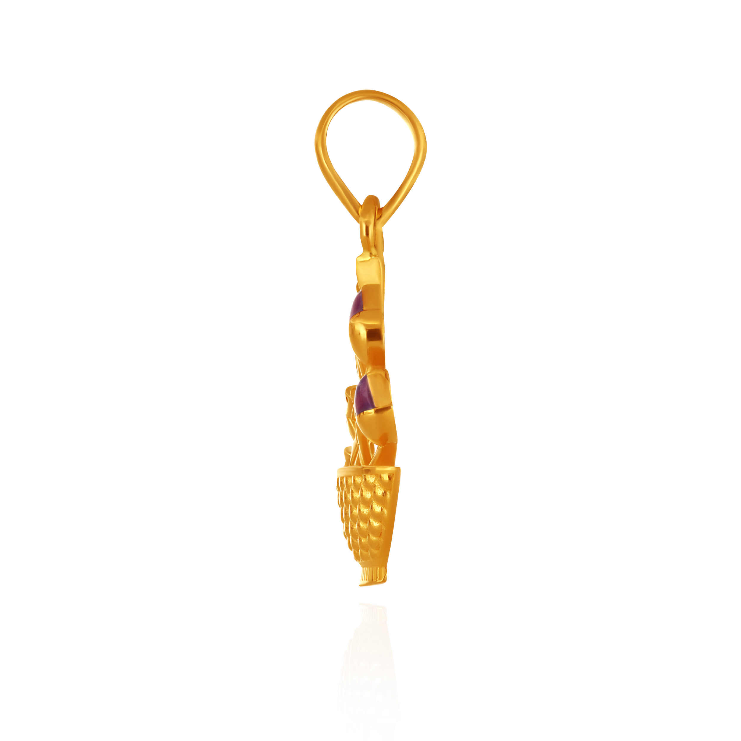 Lotus Bouquet Gold Pendant - Senco Gold and Diamonds