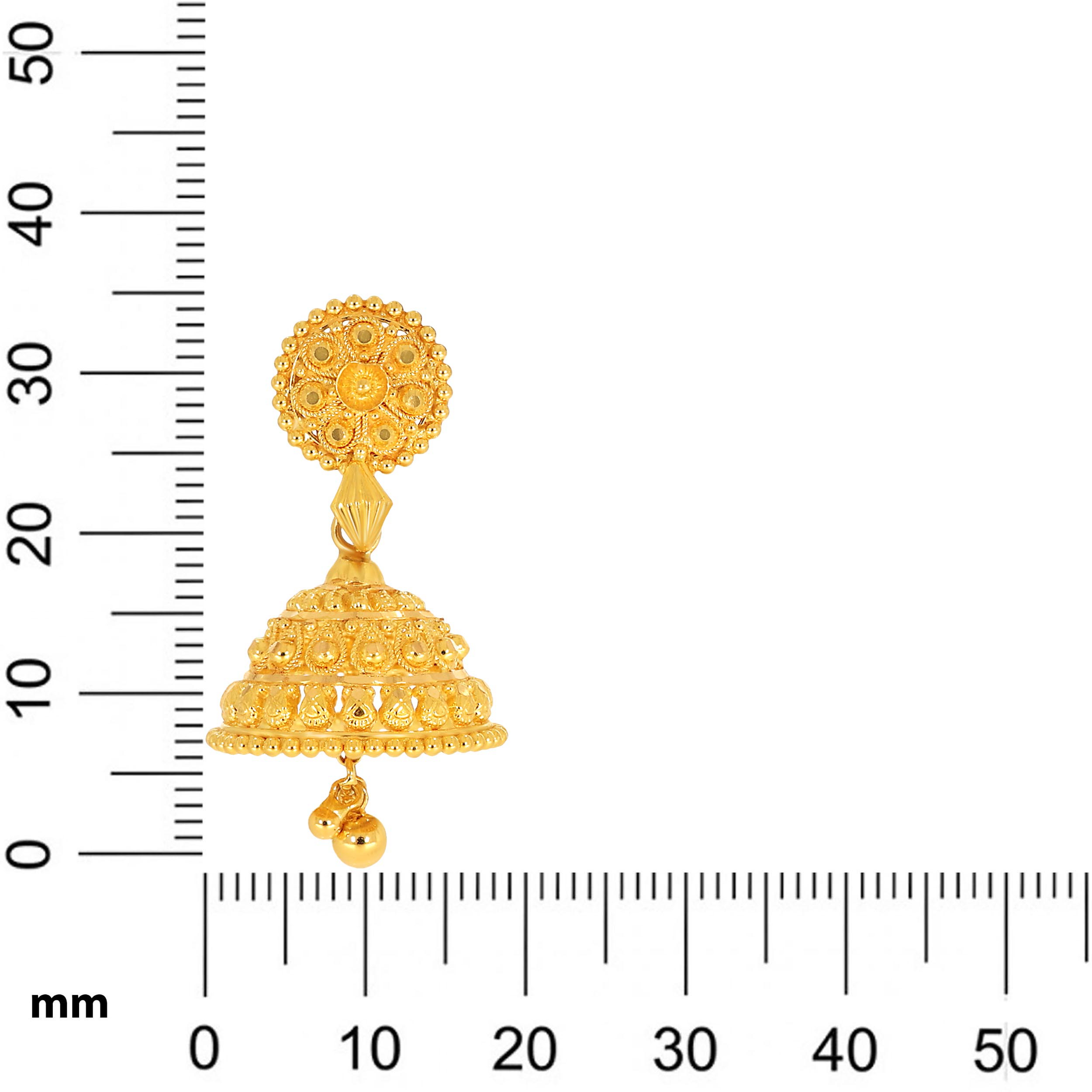 Appeal of Legacy Gold Jhumka Earrings - Senco Gold and Diamonds