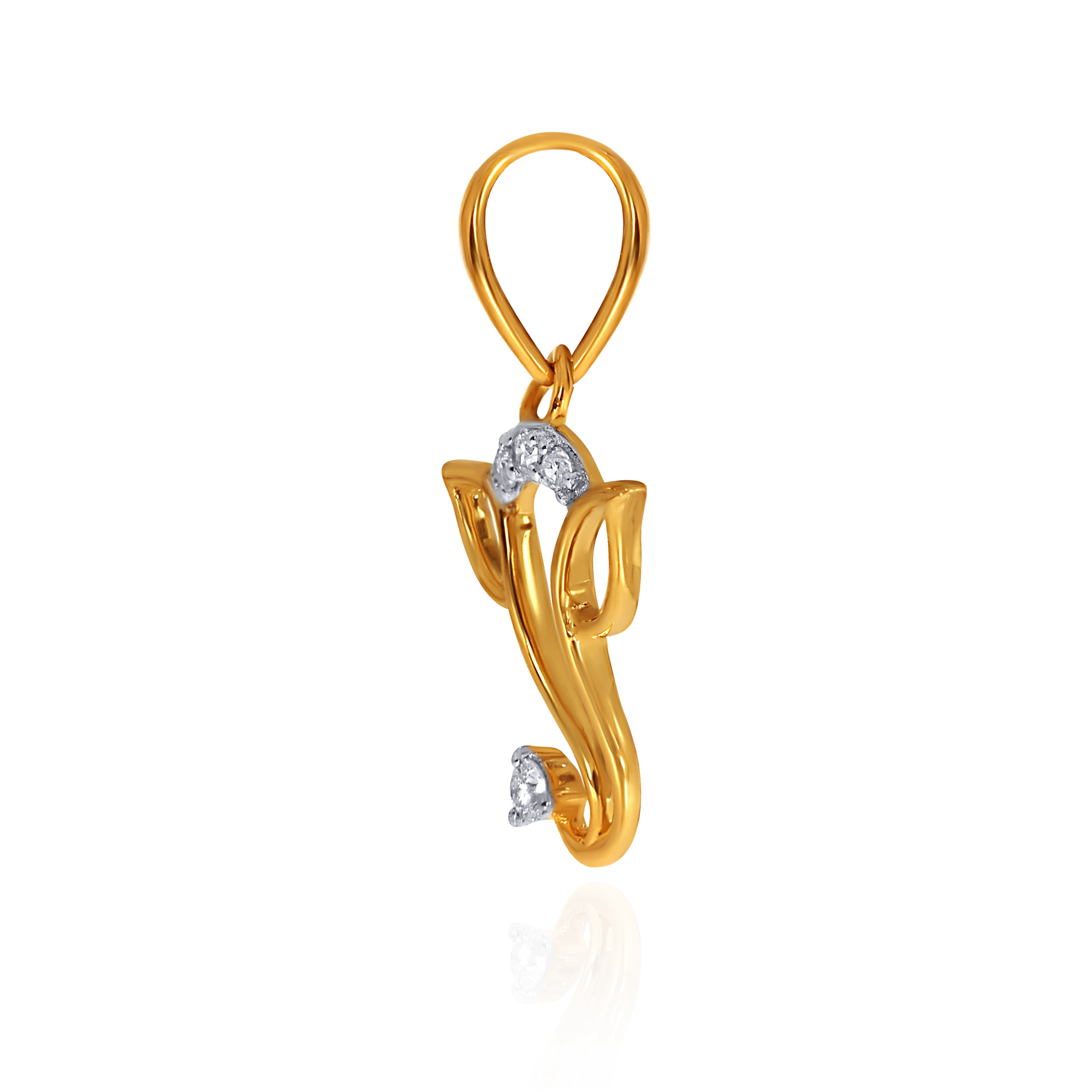 Divine Sparkle Ganesha Diamond Pendant - Senco Gold and Diamonds