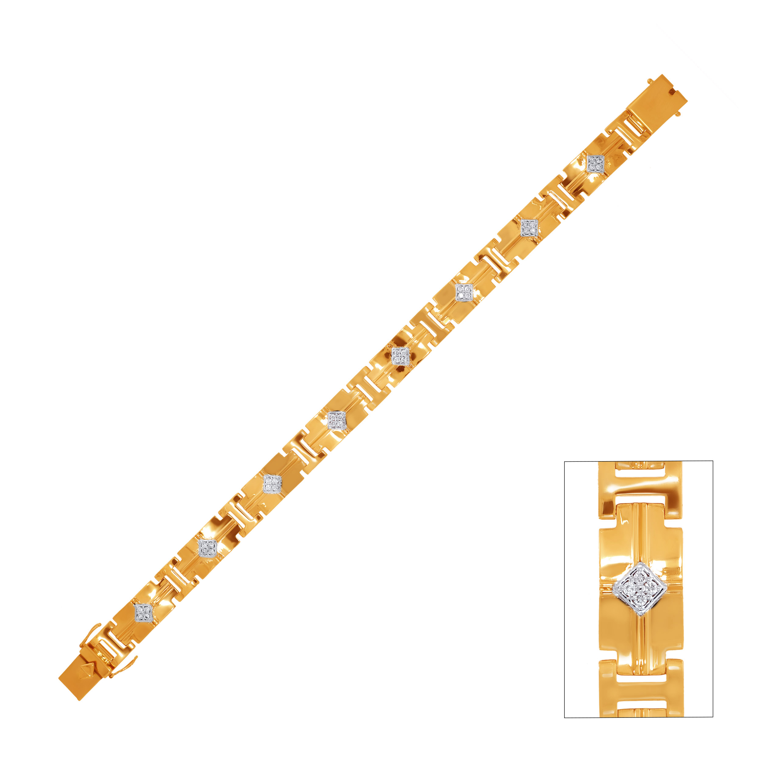 Refined Power Men's Diamond Wristlet - Senco Gold and Diamonds