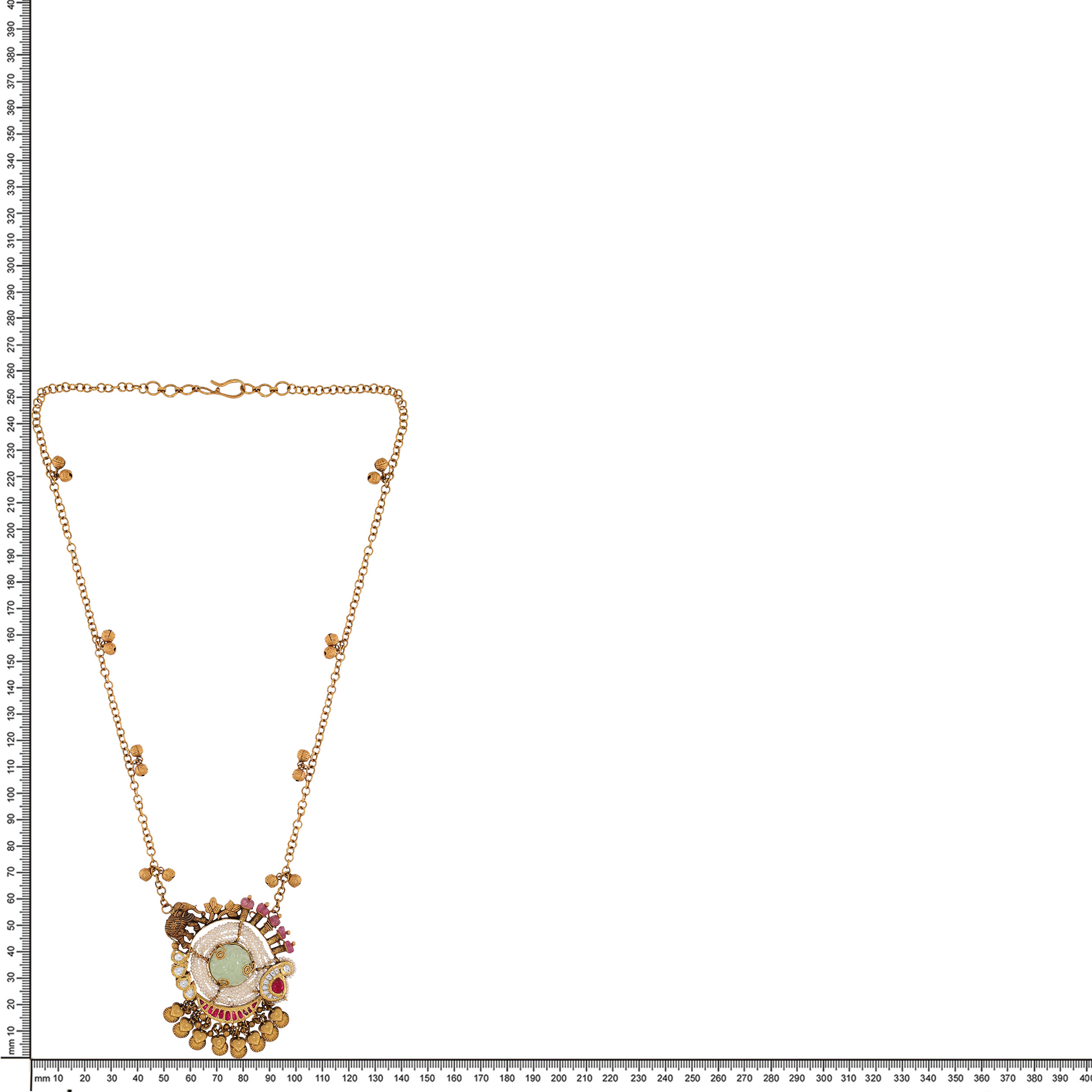 22K Yellow Gold Kundan Necklace-GN-D000782878 - Senco Gold and Diamonds