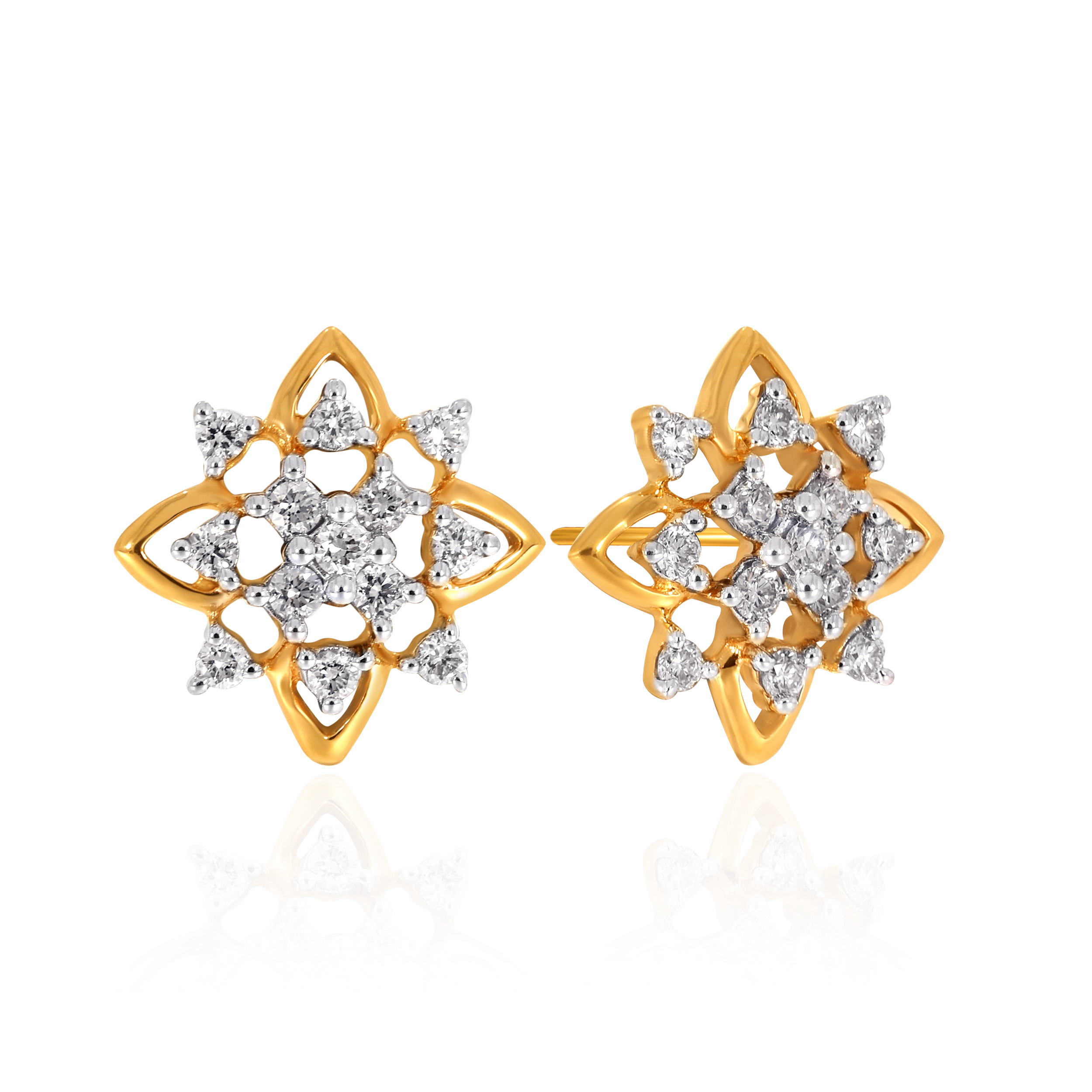 Lustrous Glow Diamond Studs - Senco Gold and Diamonds