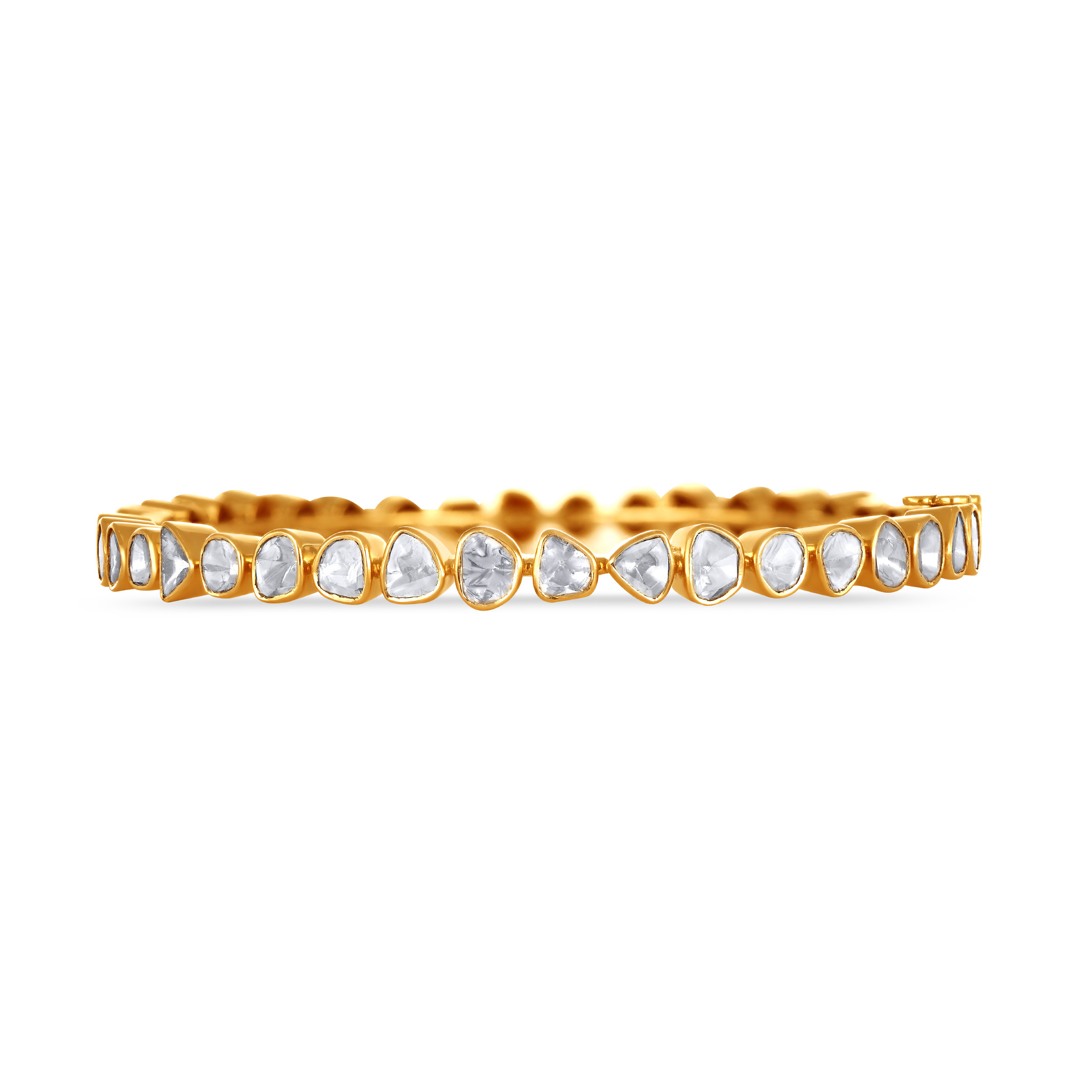 Legacy Of Splendour Polki Bangle - Senco Gold and Diamonds