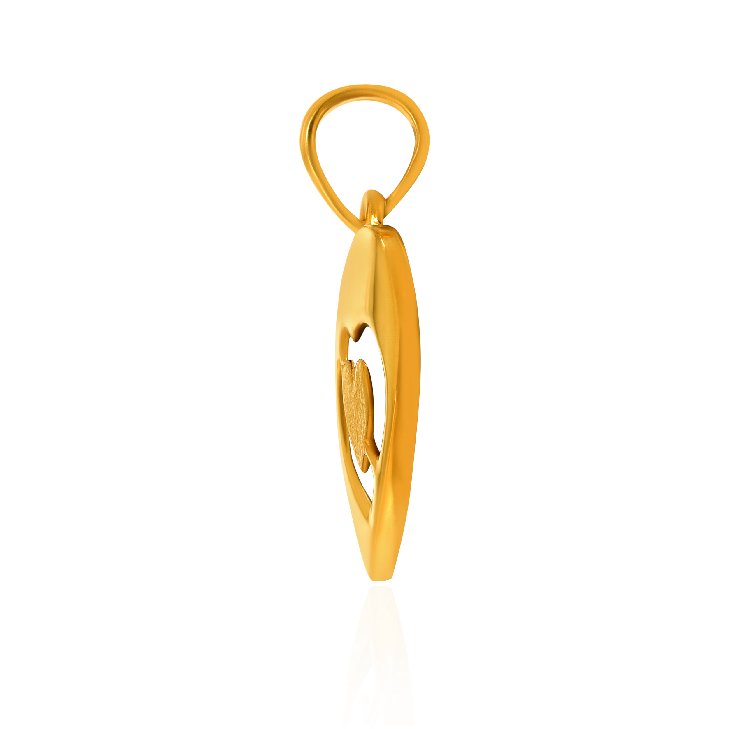 Cupid Struck Gold Pendant - Senco Gold and Diamonds