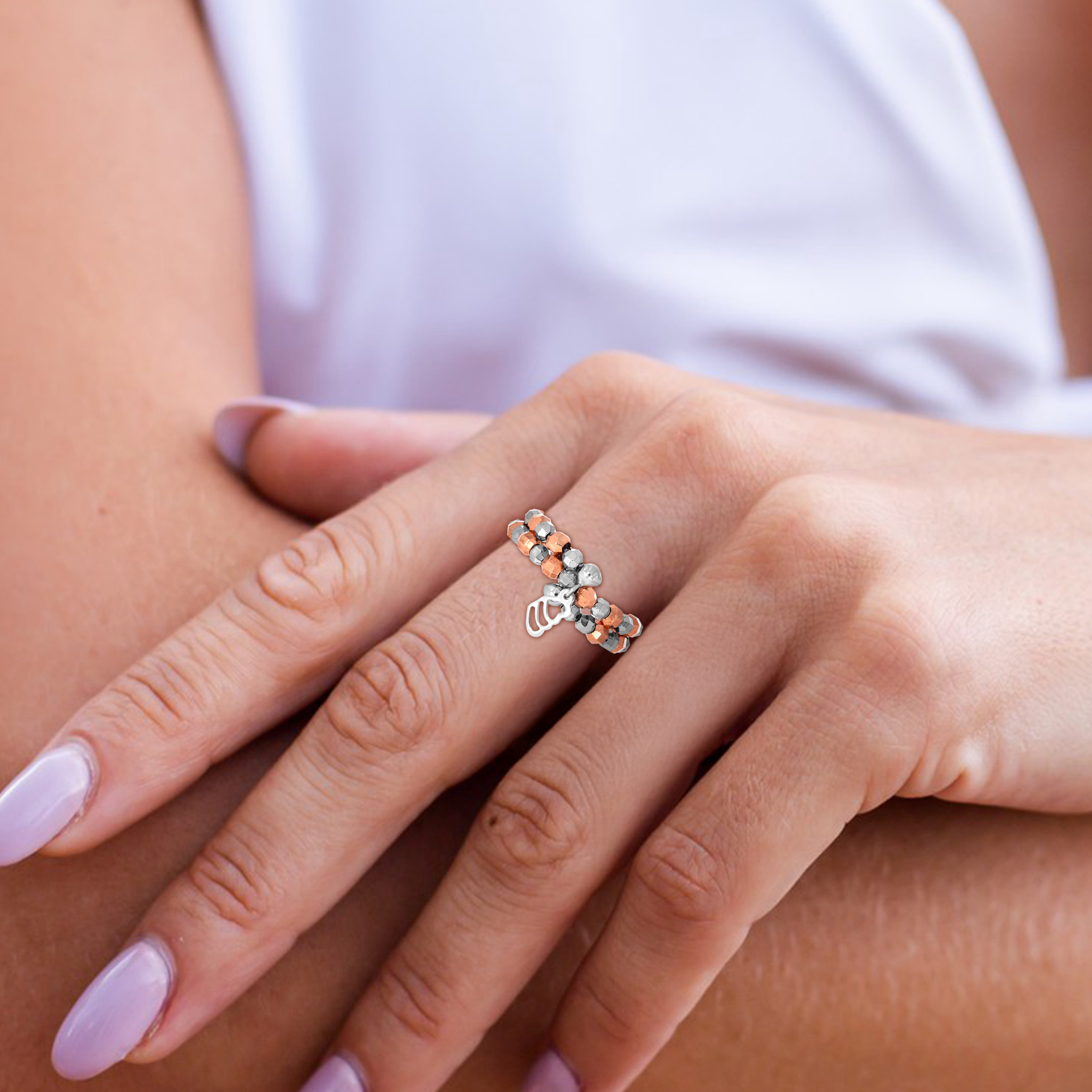 Ozora Spiral Platinum Ring - Senco Gold and Diamonds