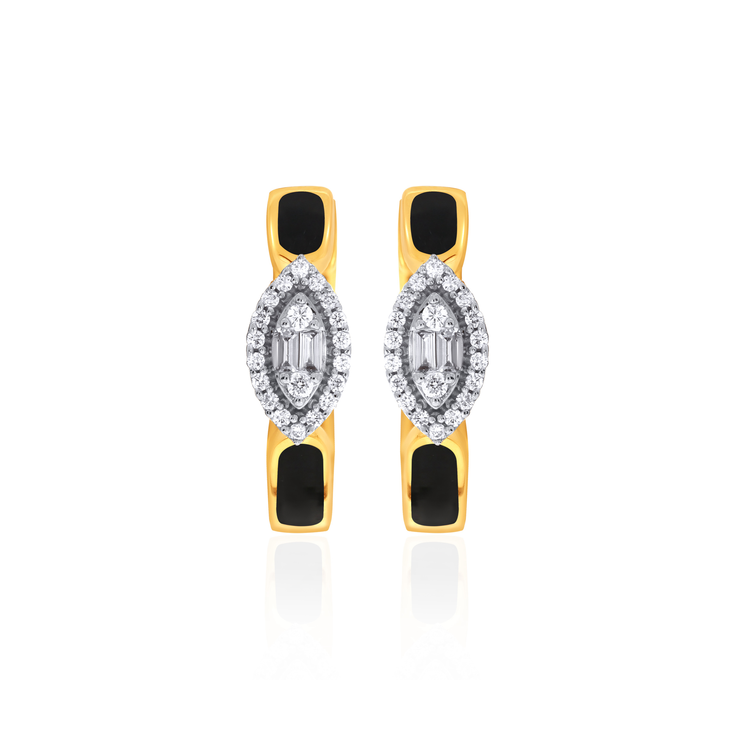 Vibrant Vision Diamond Hoop Earrings - Senco Gold and Diamonds