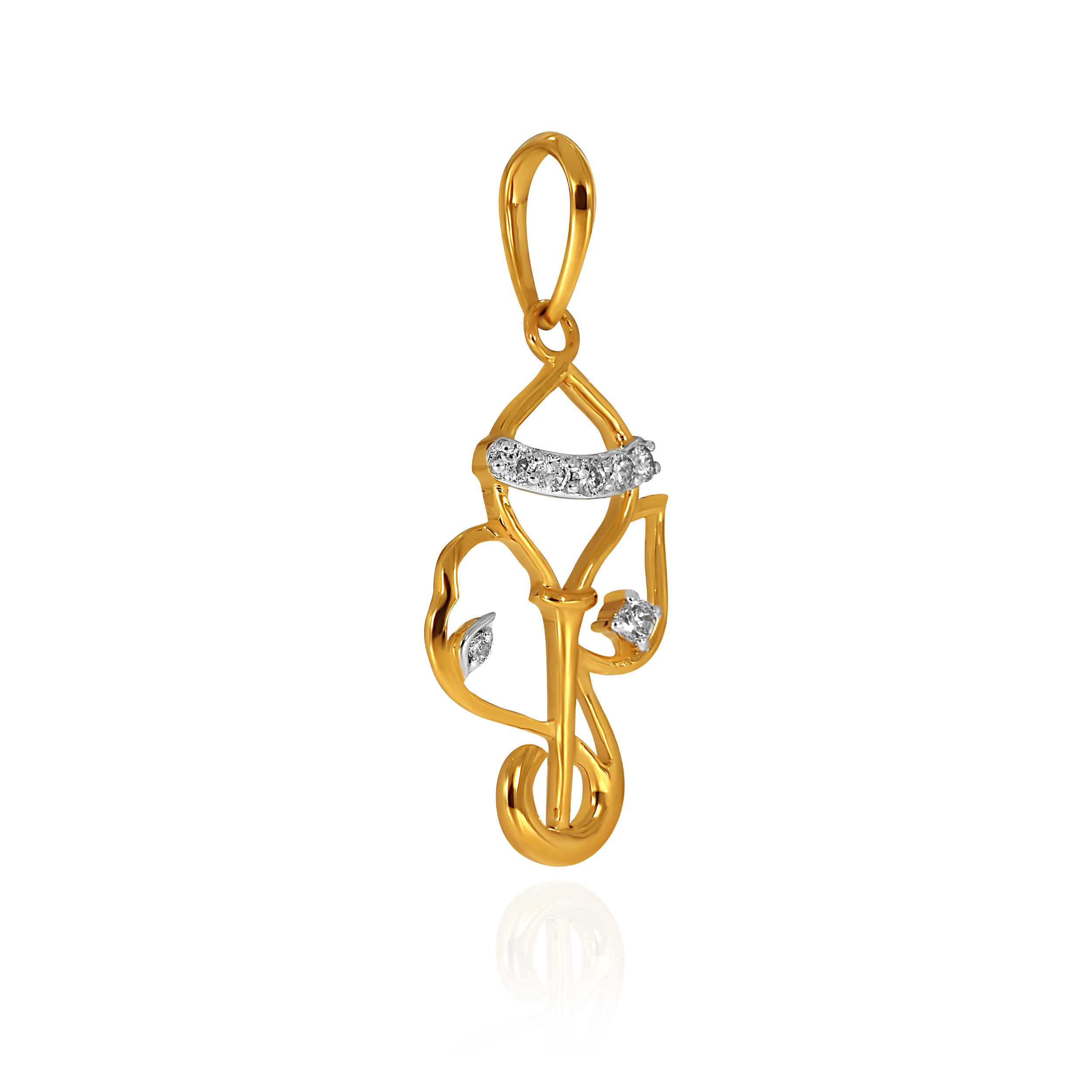 Radiant Reverence Ganesha Diamond Pendant - Senco Gold and Diamonds