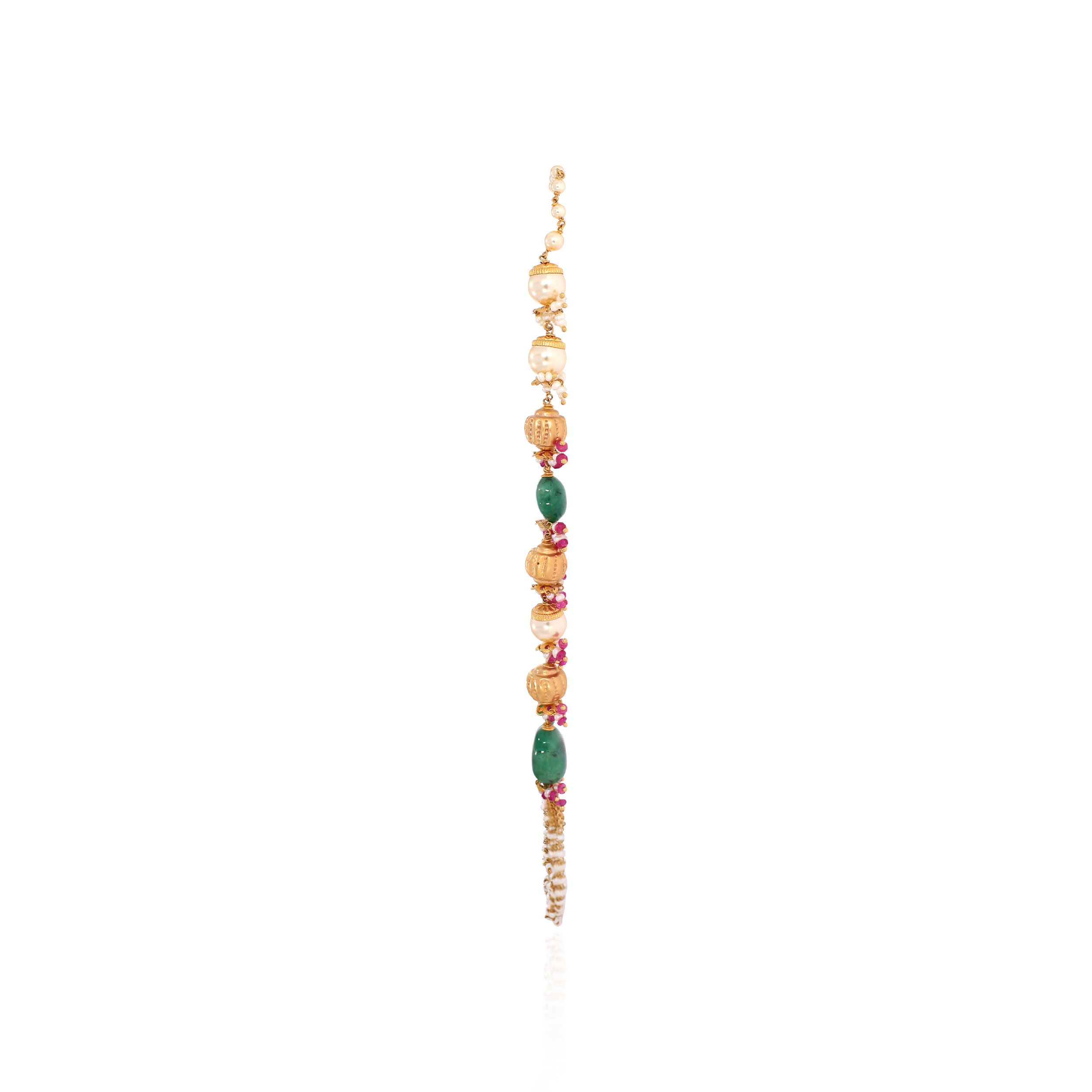 22K Yellow Gold Kundan Necklace-GN-D000782882 - Senco Gold and Diamonds