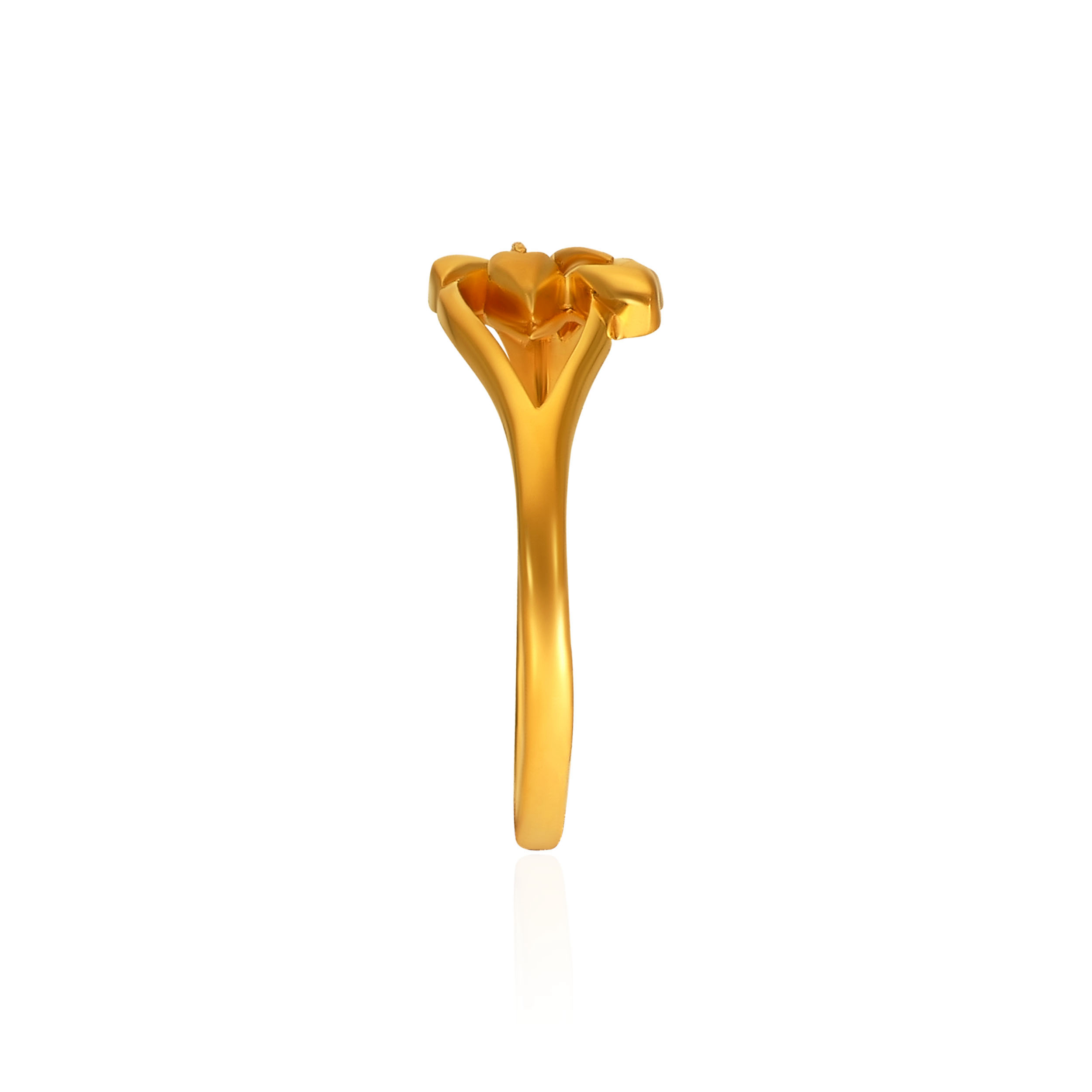 Serene Leaflet Gold Ring
 - Senco Gold and Diamonds
