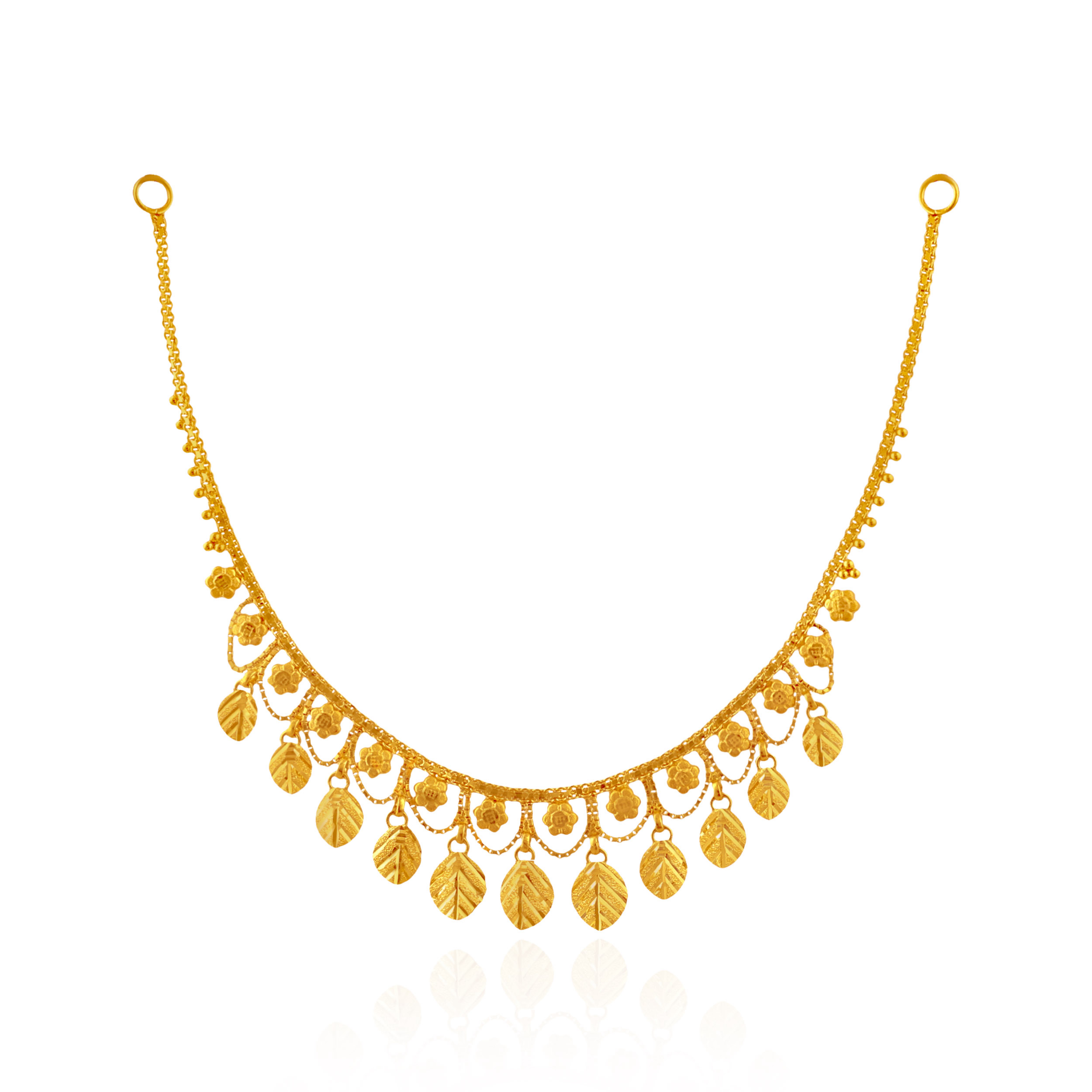 Ornate Foliage Gold Necklace - Senco Gold and Diamonds