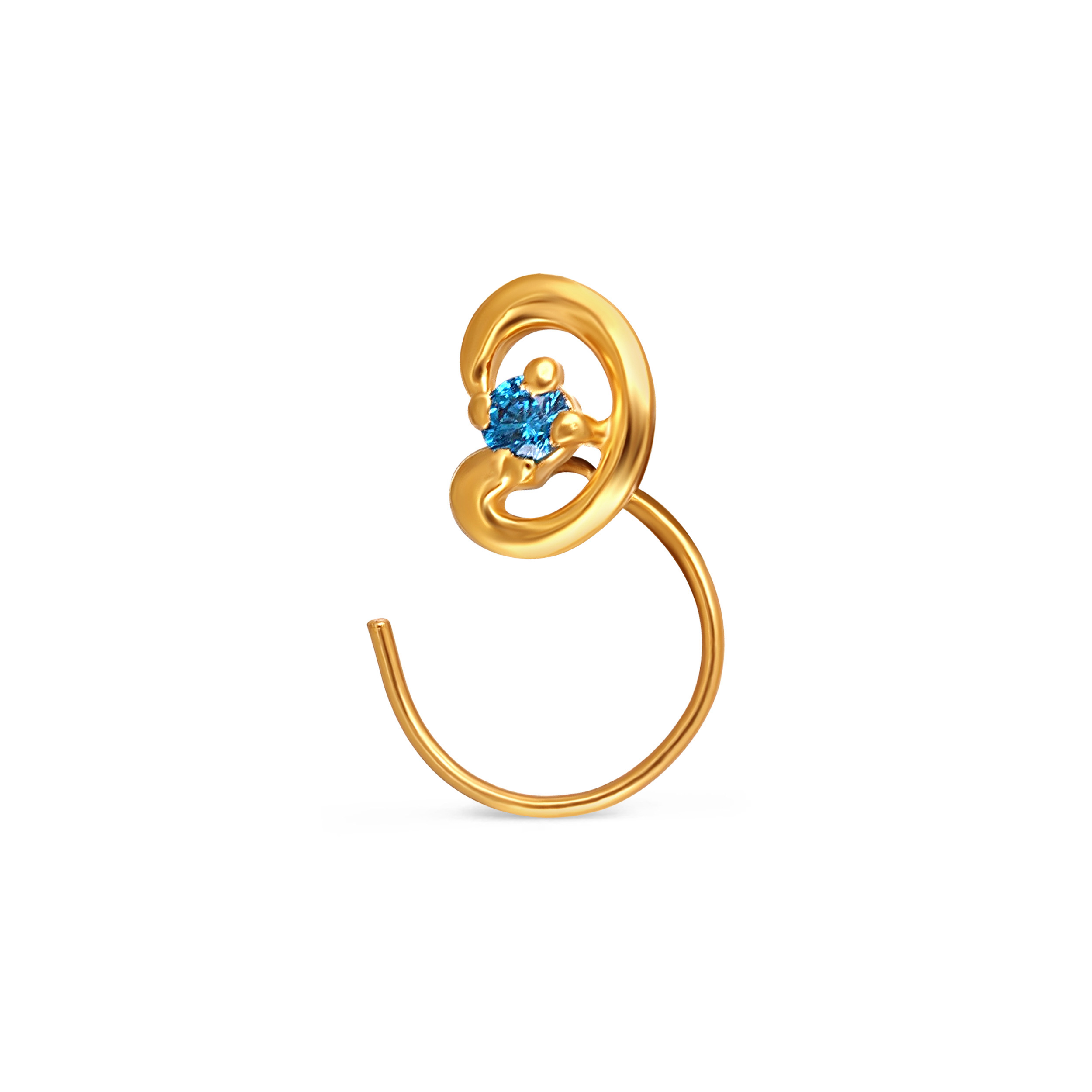 22K Yellow Gold Nose Pin - Jewellery - GNP-D000552059 - Senco Gold and Diamonds