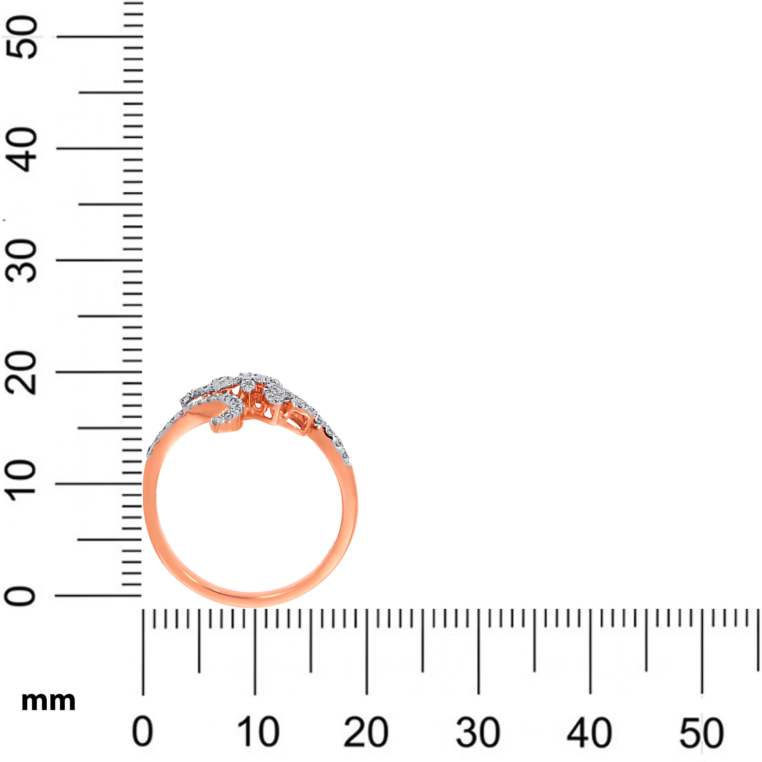 Roselle Swirl Diamond Ring - Senco Gold and Diamonds