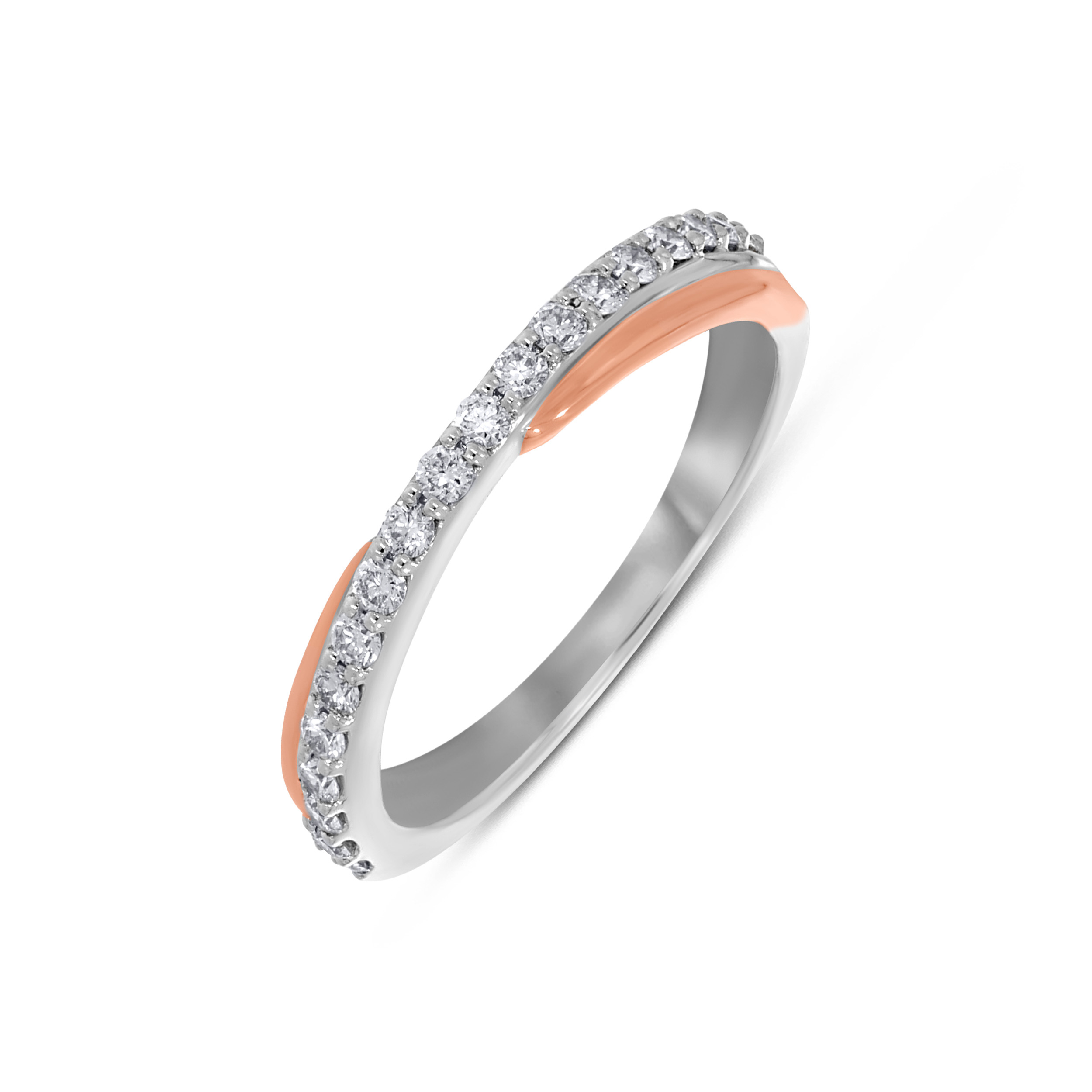 Blush Wave Platinum Ring - Senco Gold and Diamonds
