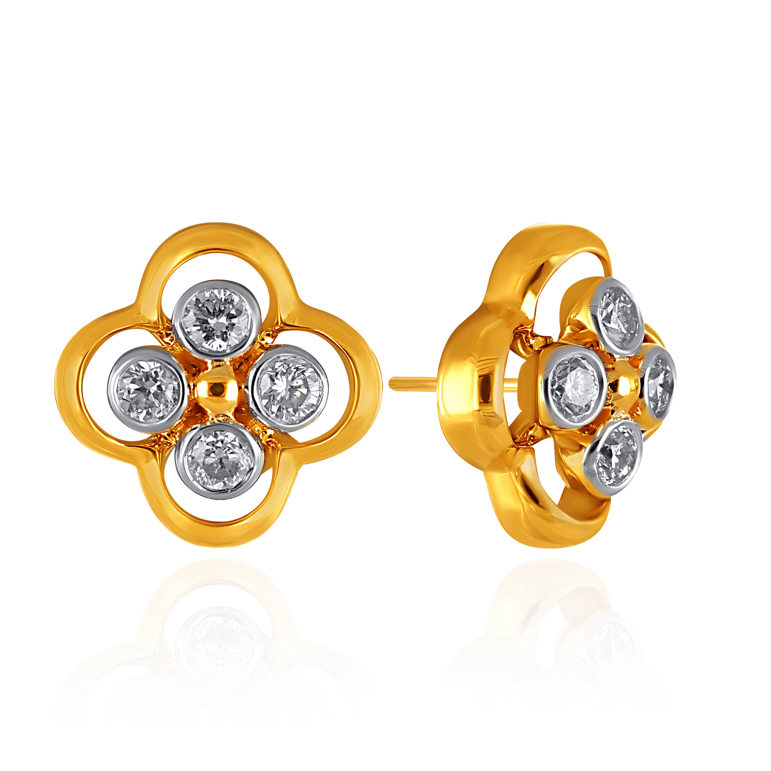 Fourfold Spark Diamond Studs - Senco Gold and Diamonds