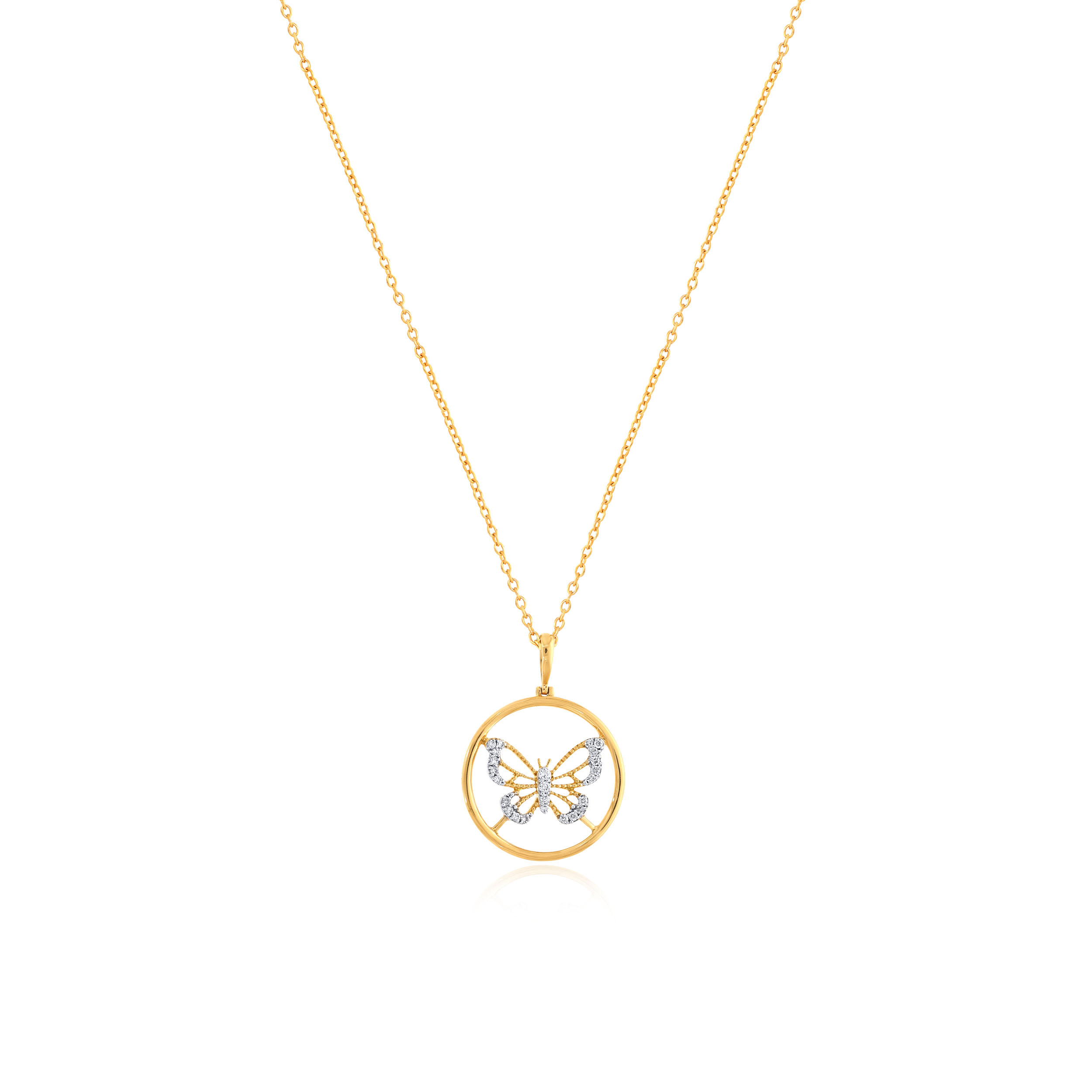 World of Beauty Diamond Chain Pendant - Senco Gold and Diamonds