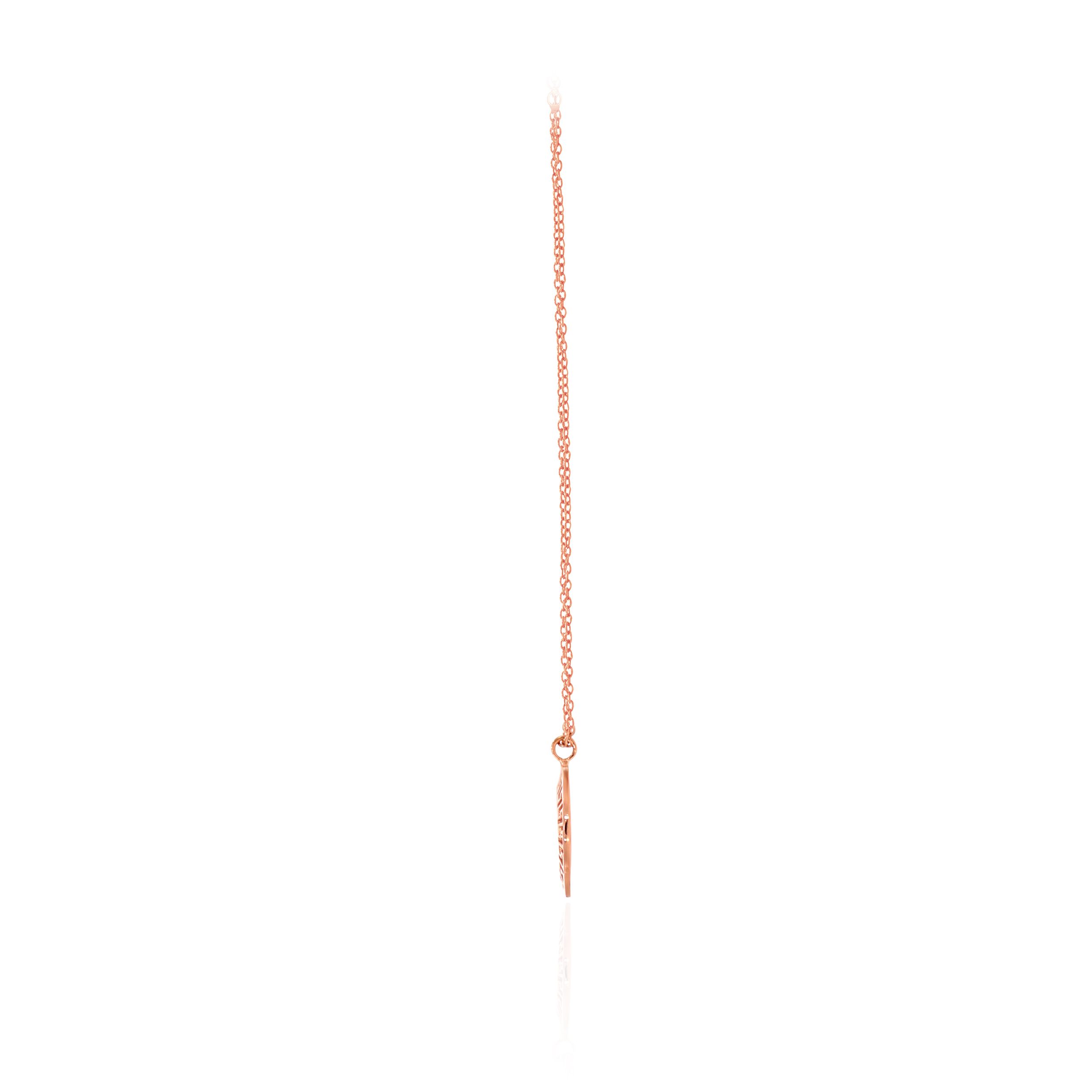 18K Rose Gold Chain Pendant-GPN-D000758150 - Senco Gold and Diamonds