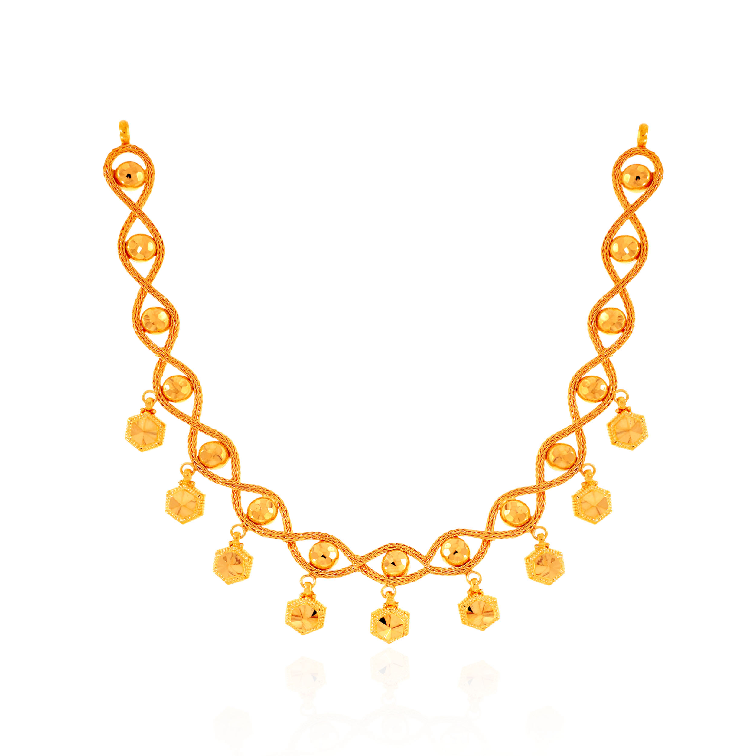 Gleaming Festive Gold Necklace - Senco Gold and Diamonds