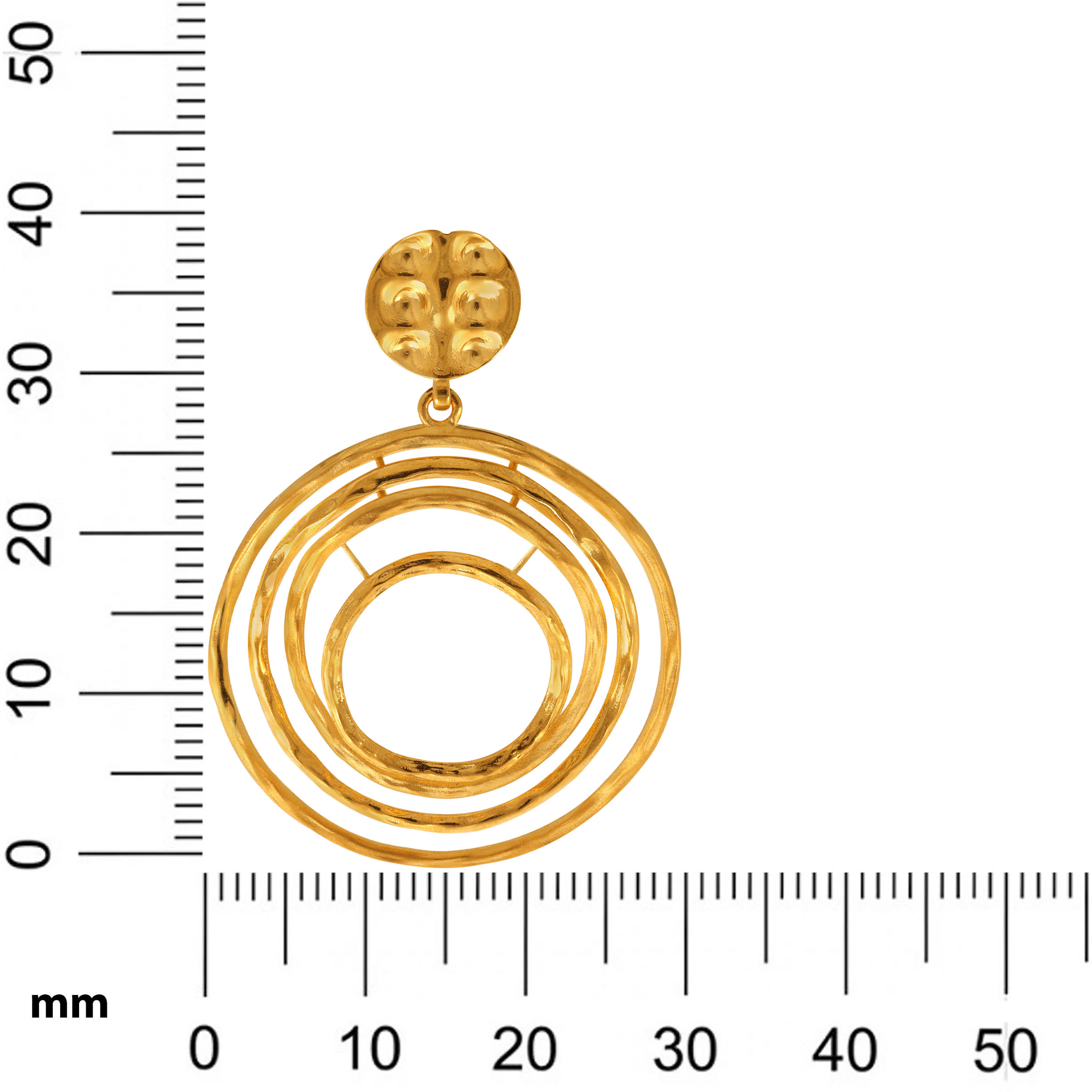 Spherical Array Gold Drop Earrings - Senco Gold and Diamonds