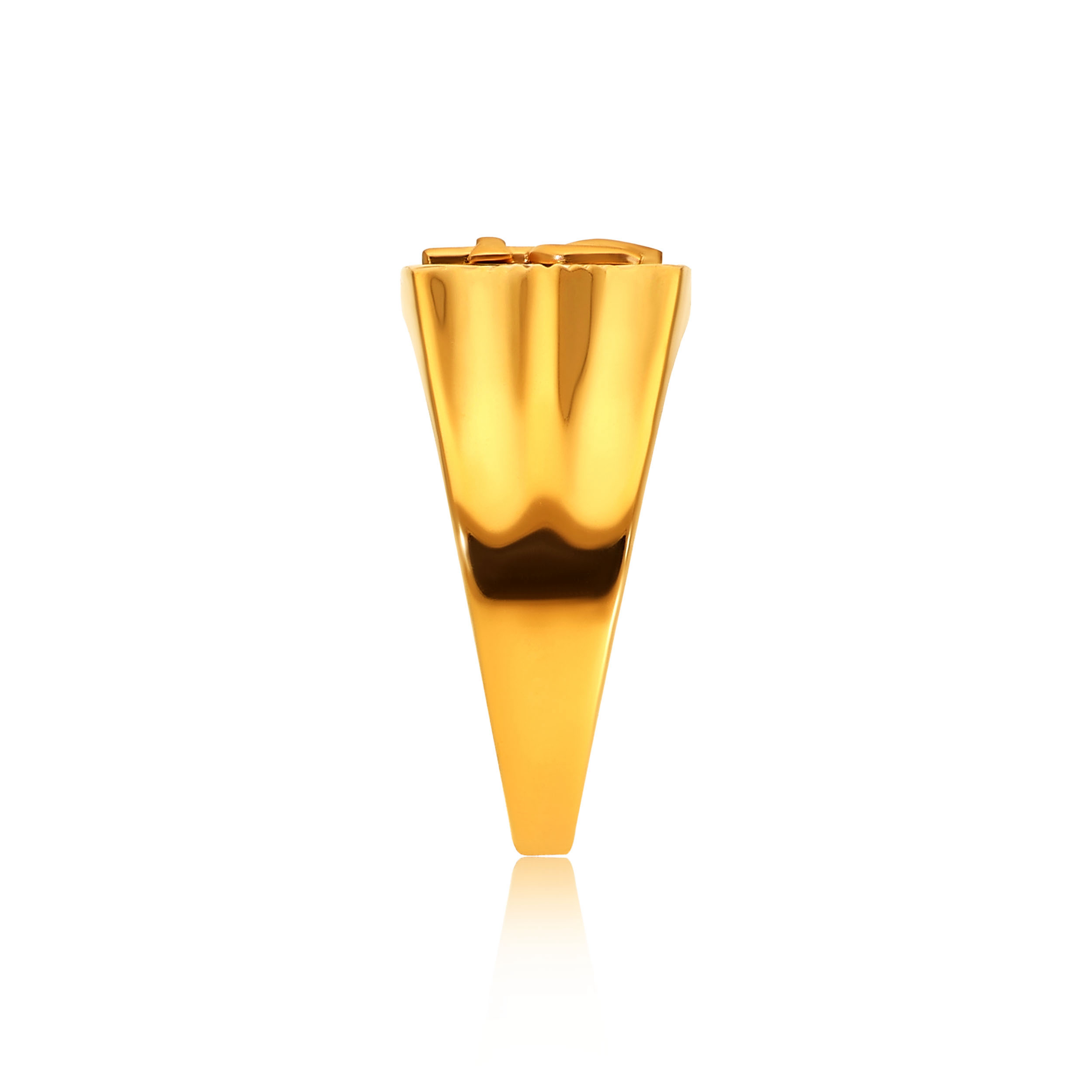 Signet Trident Men's Gold Ring - Senco Gold and Diamonds